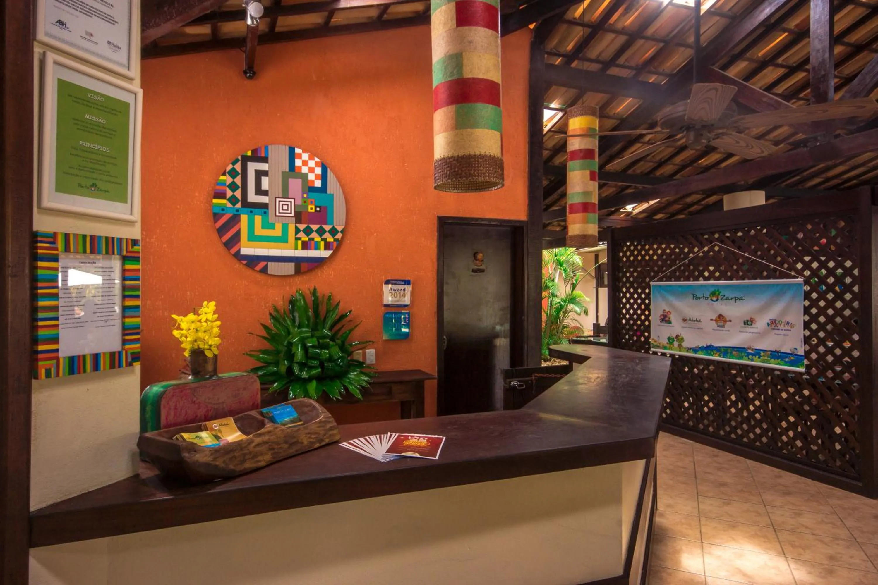 Lobby or reception in Porto Zarpa Hotel