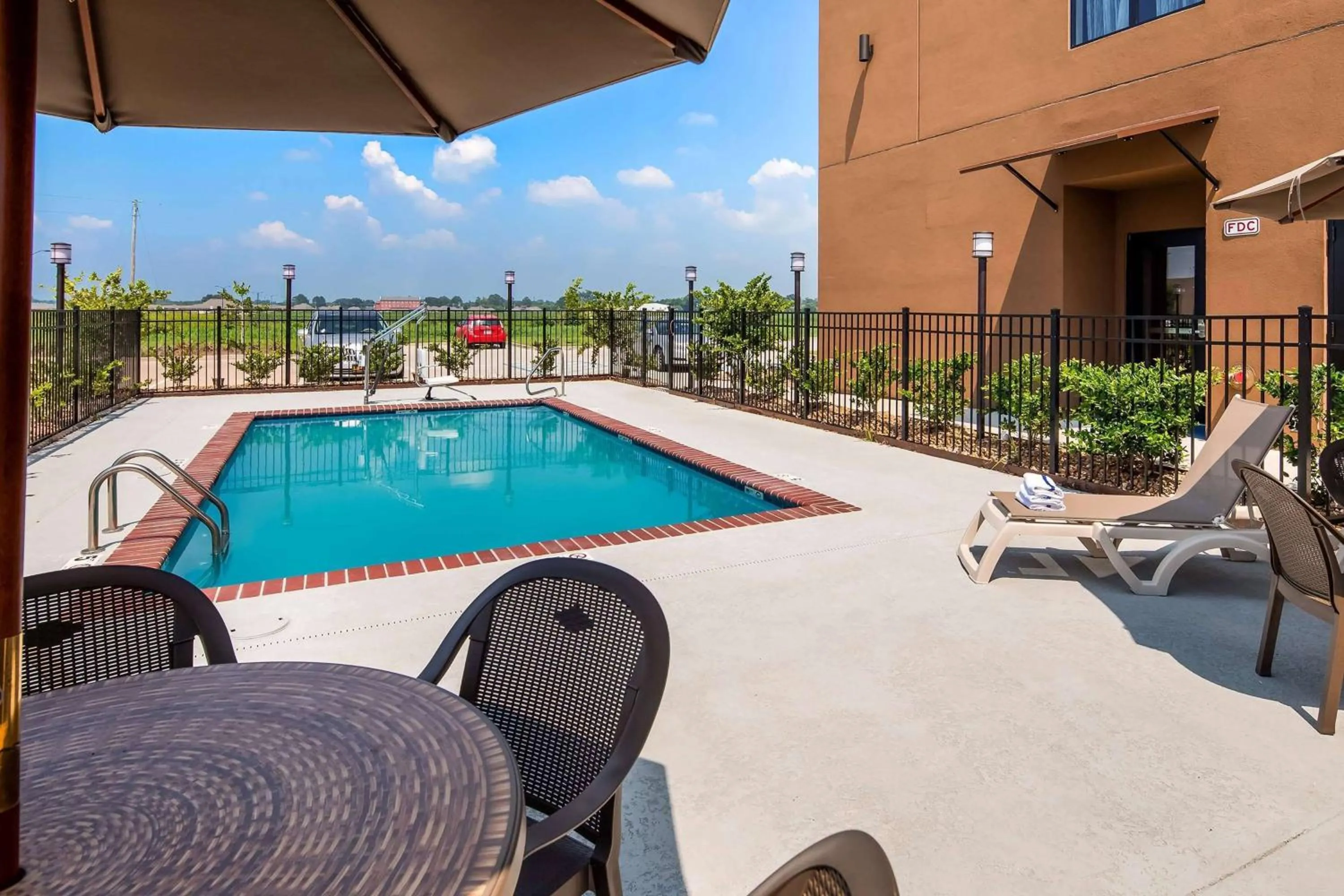 Pool view in Wyndham Garden New Roads - False River