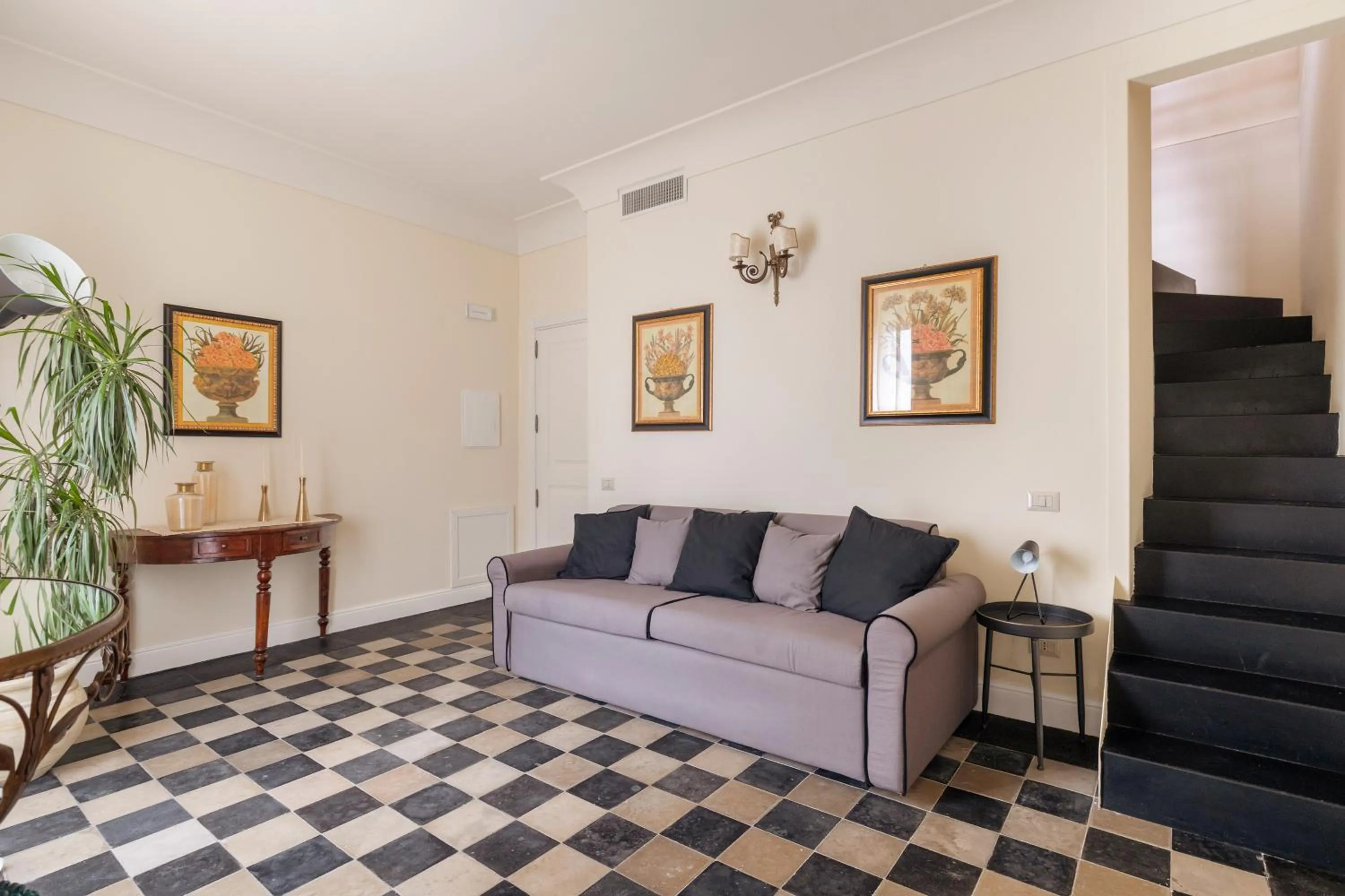 Living room in San Carlo Suites