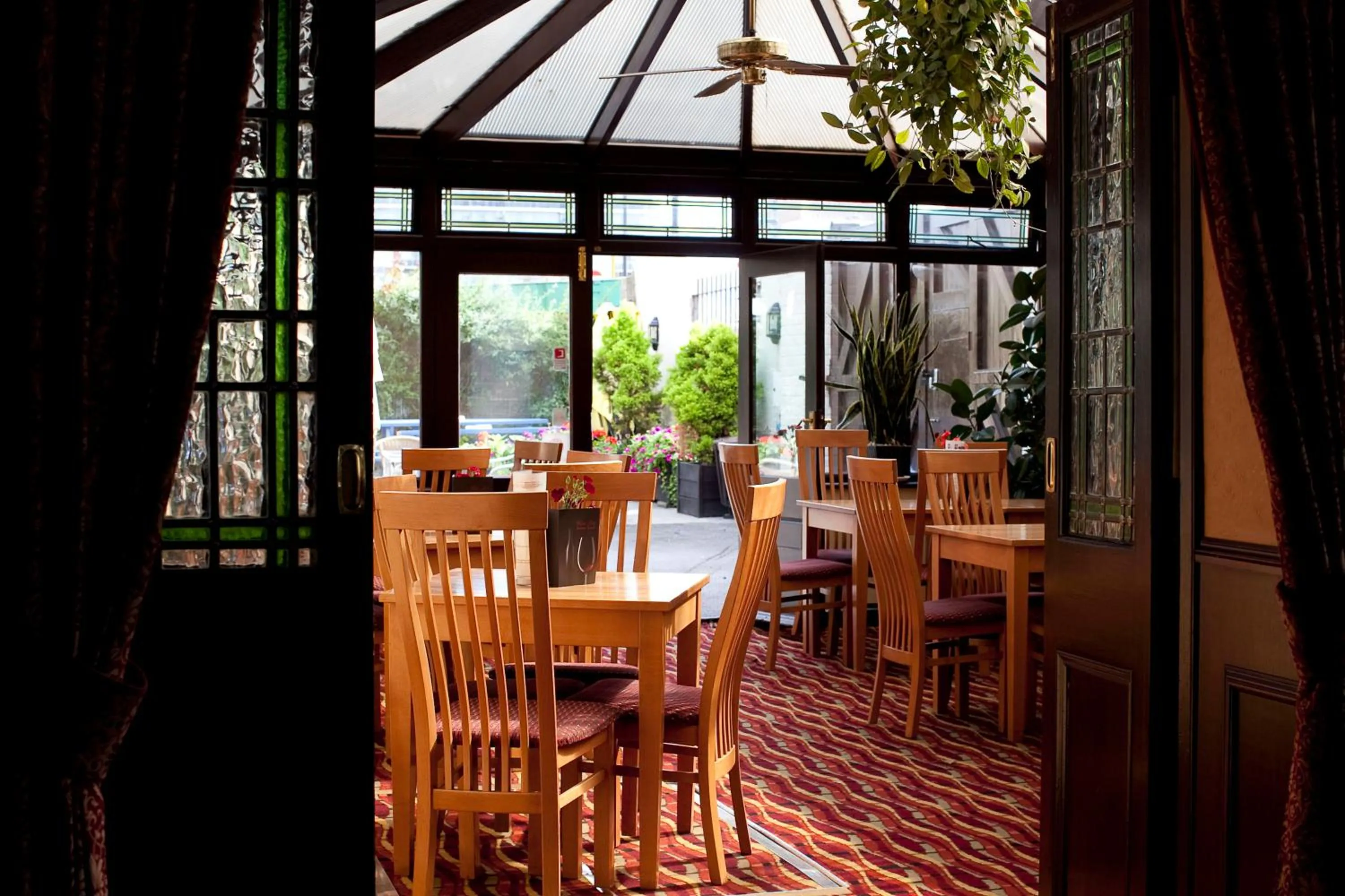 Dining area in The Railway Tavern Hotel
