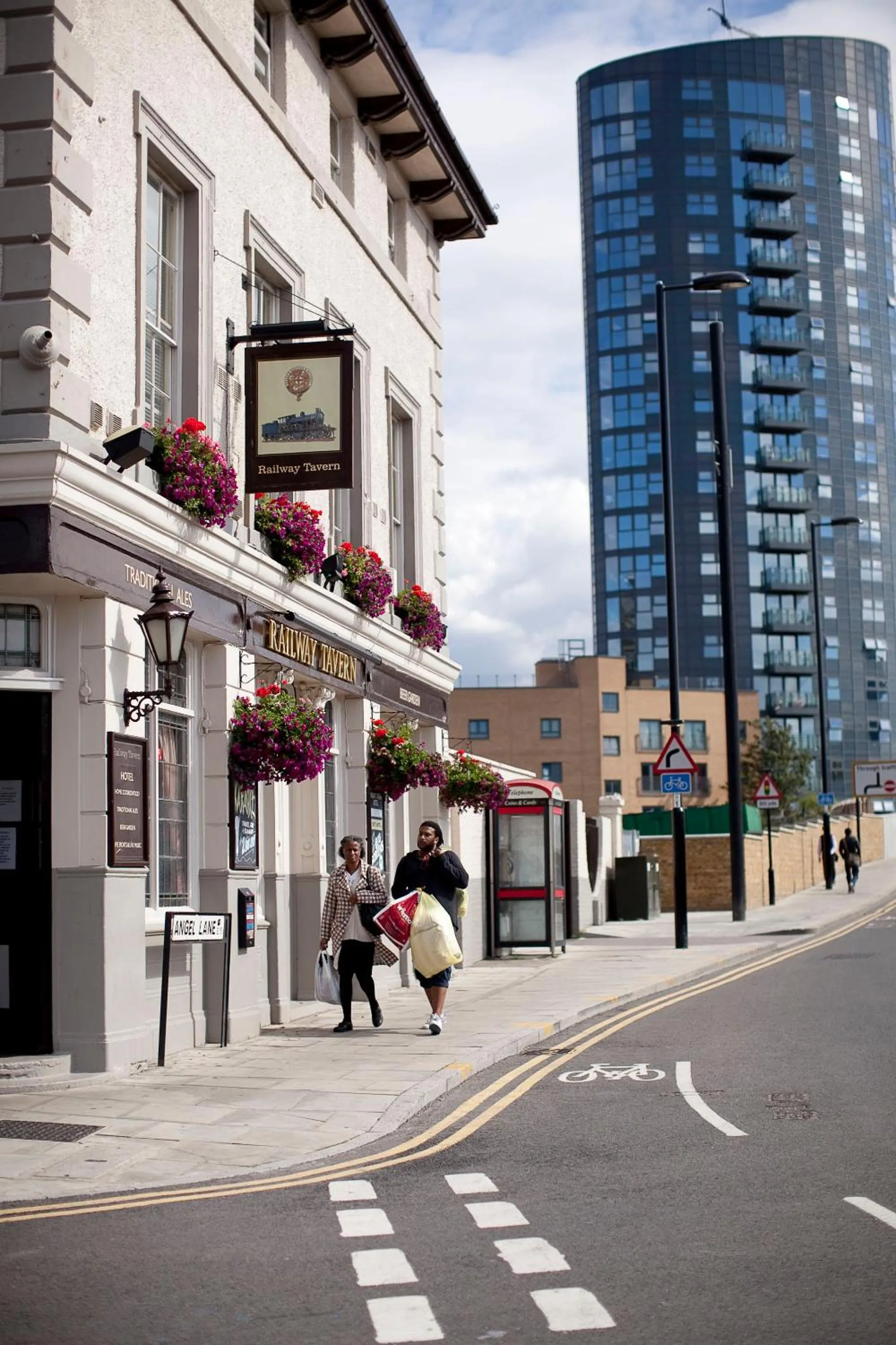 Street view in The Railway Tavern Hotel