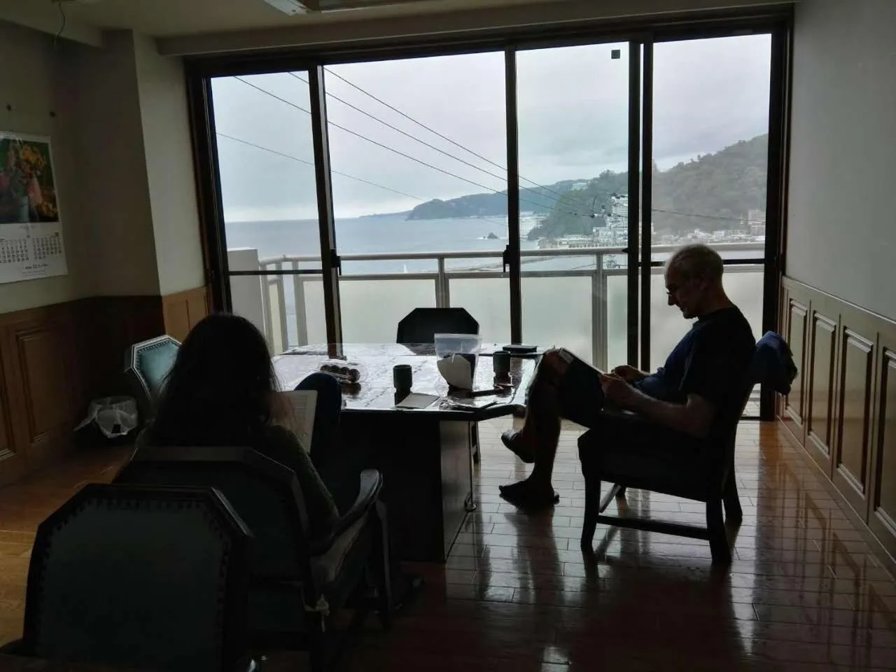 Communal lounge/ TV room in Atami Onsen Guest House Megumi 5 minutes walk from Atami Station