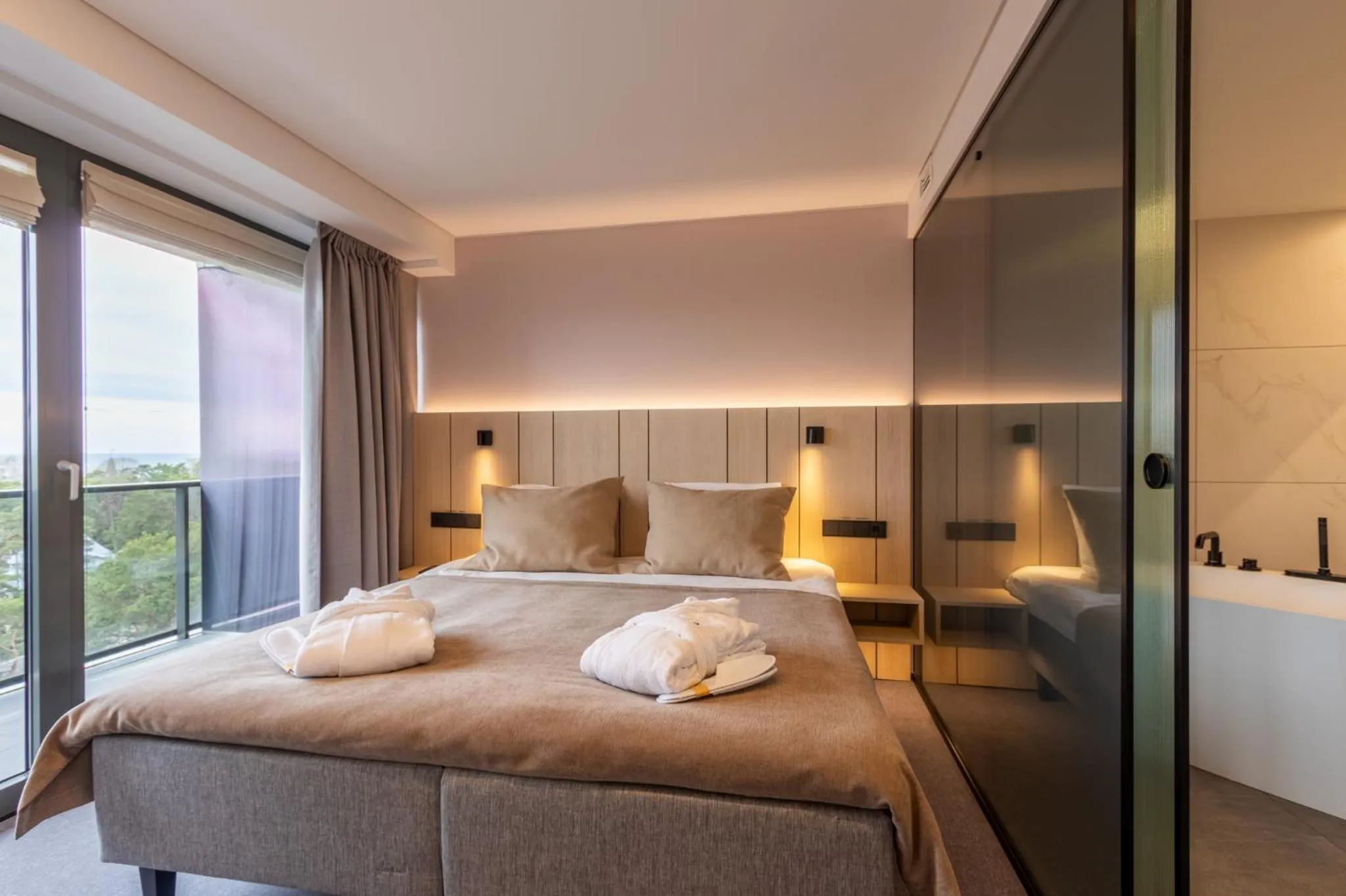 Bedroom, Bed in Hotel Jurmala Spa