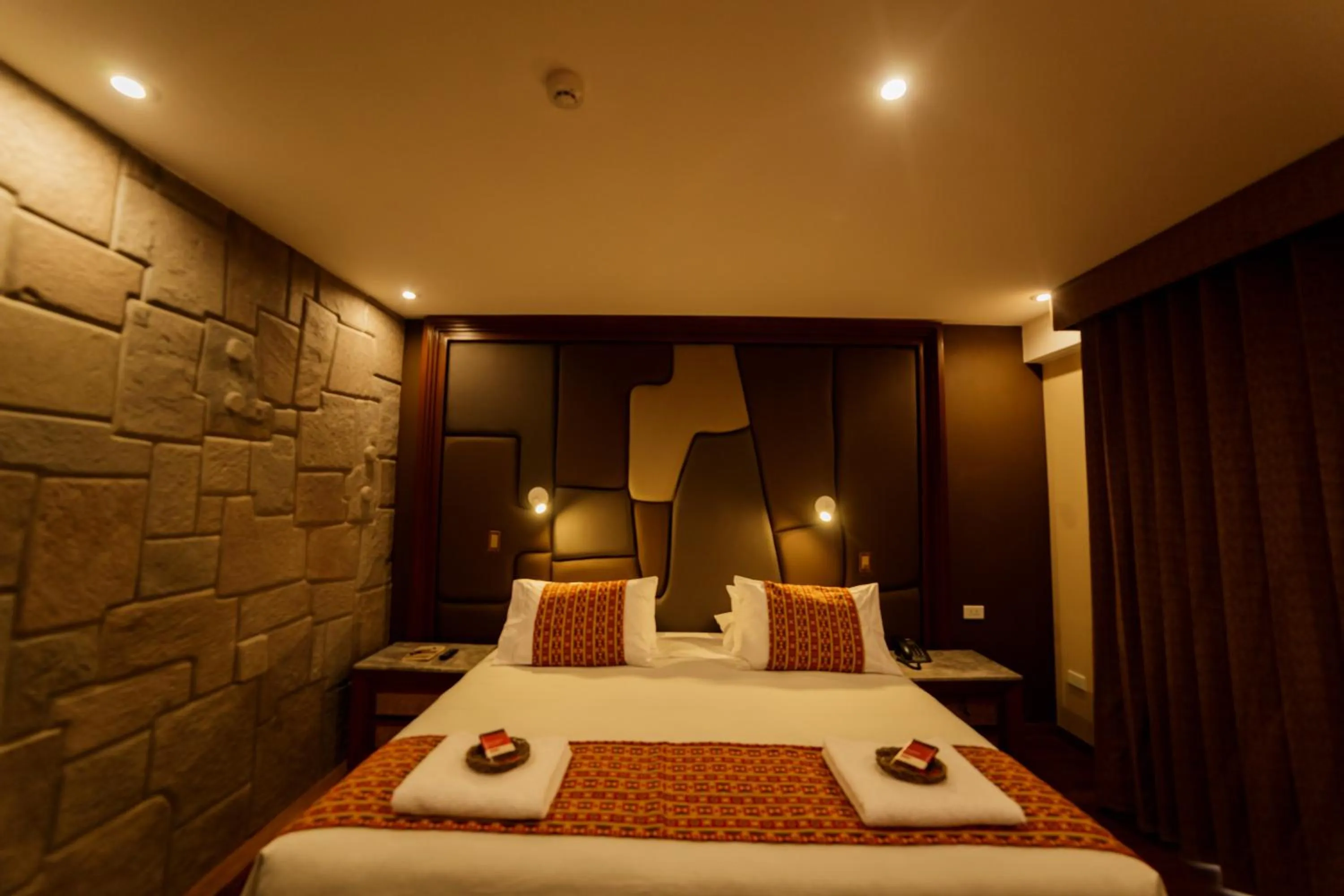 Bed in Yawar Inka Hotel