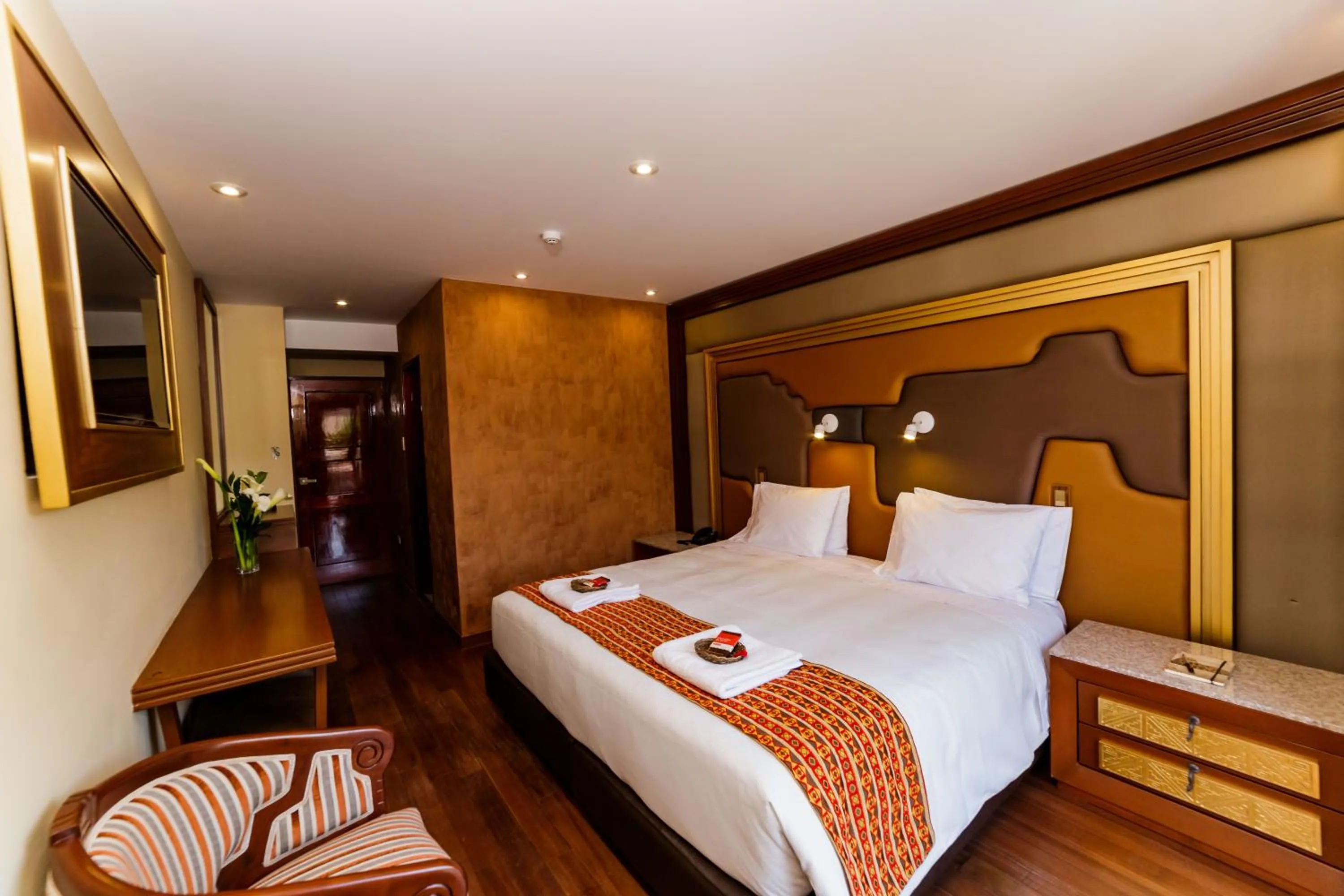 Bed in Yawar Inka Hotel