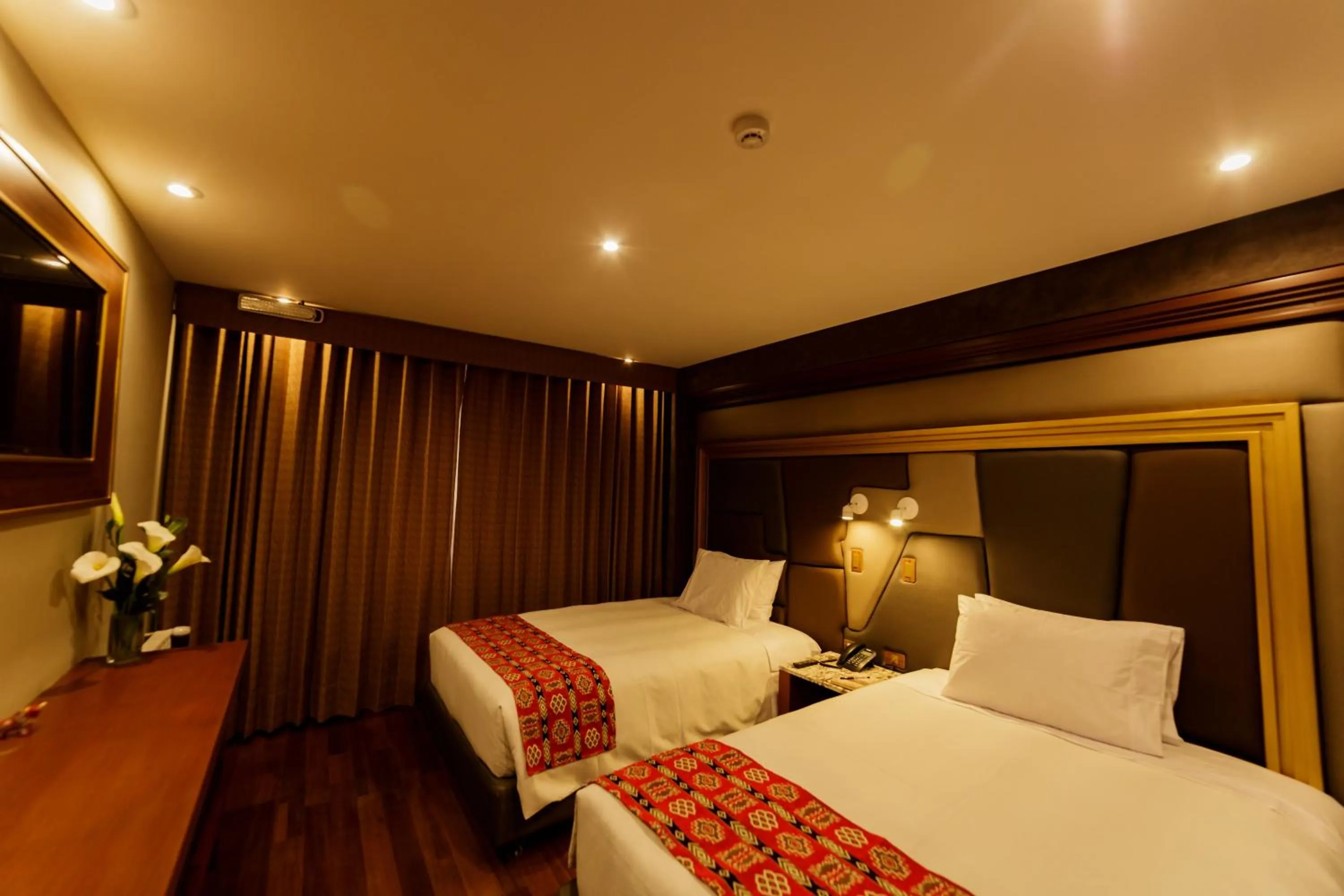 Bed in Yawar Inka Hotel