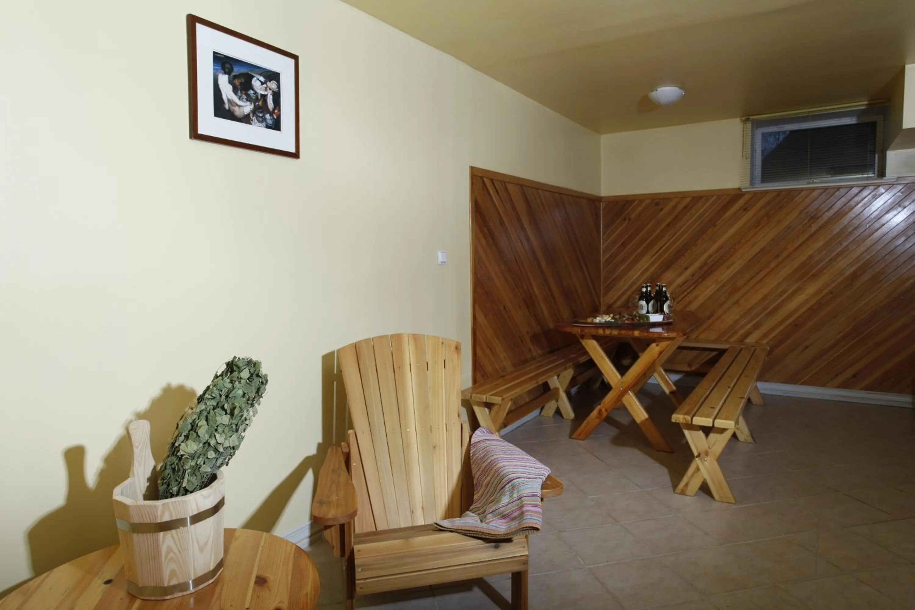 Sauna in Airport Hotel Mara