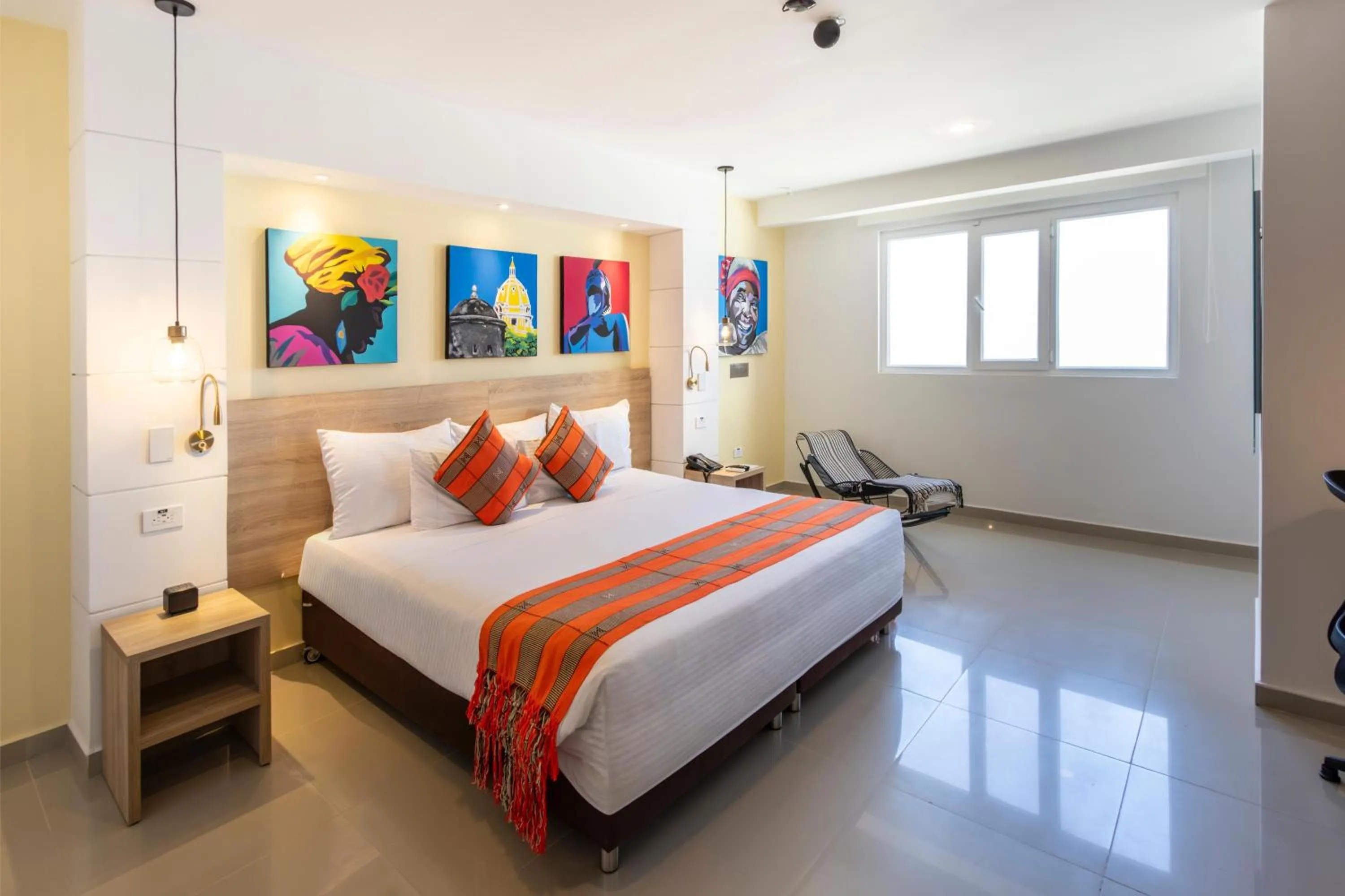 Photo of the whole room, Bed in Hotel Cartagena Plaza