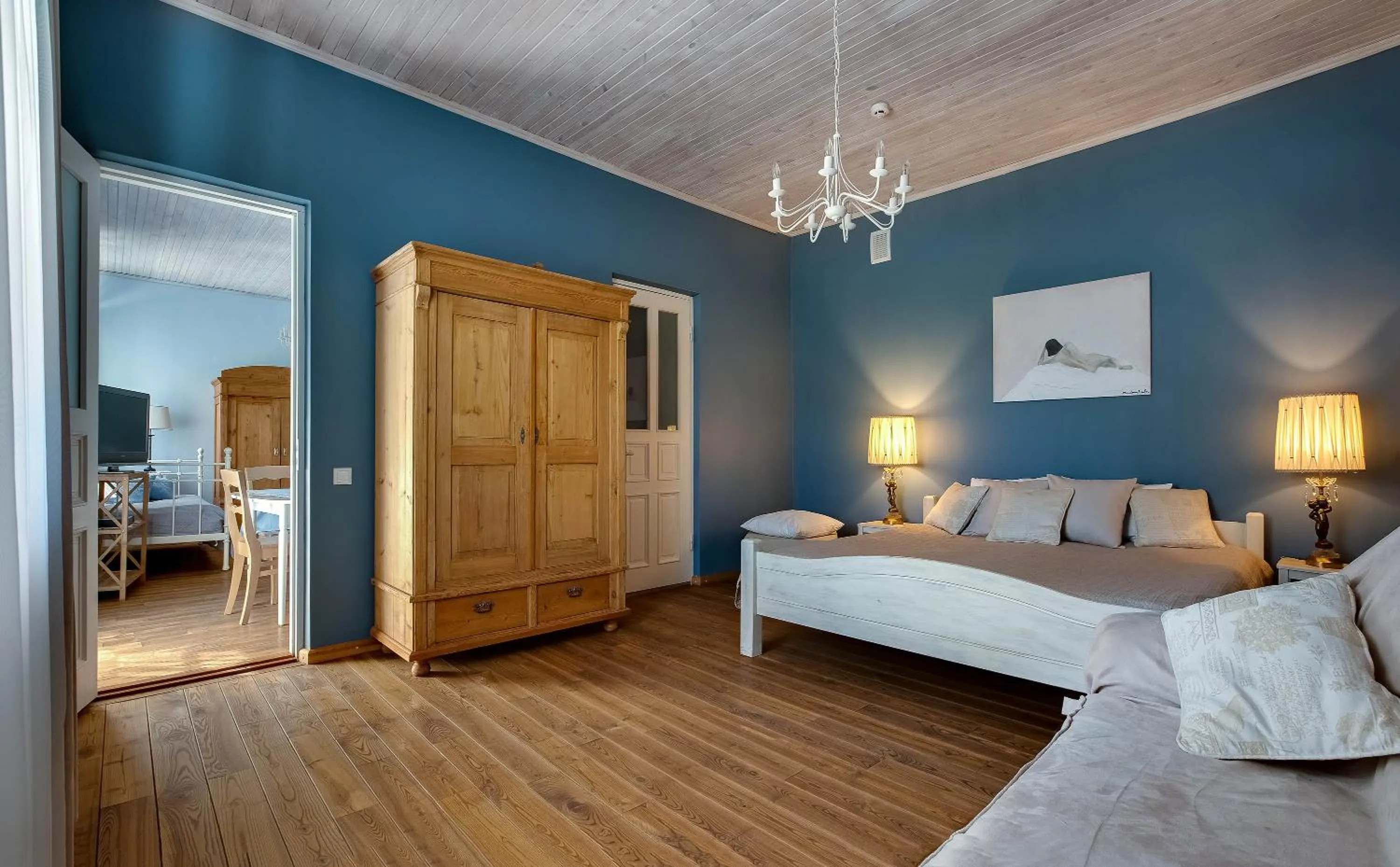 Bed in Karlamuiza Country Hotel