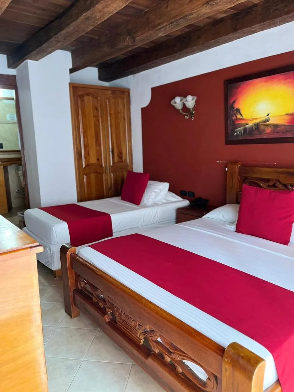 Bed in Hotel Don Pedro De Heredia