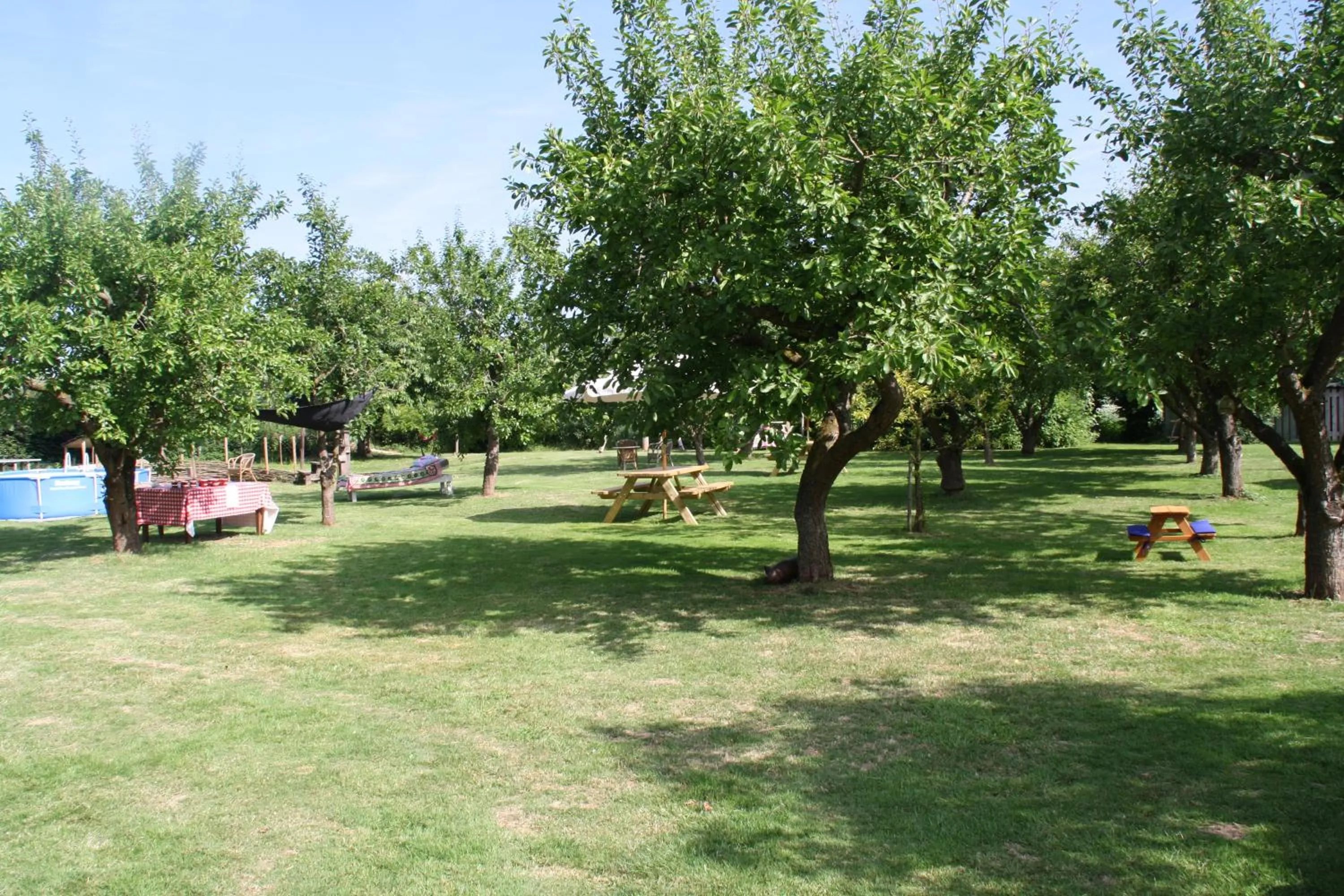 Garden view in B&B De Sprokkeltuin