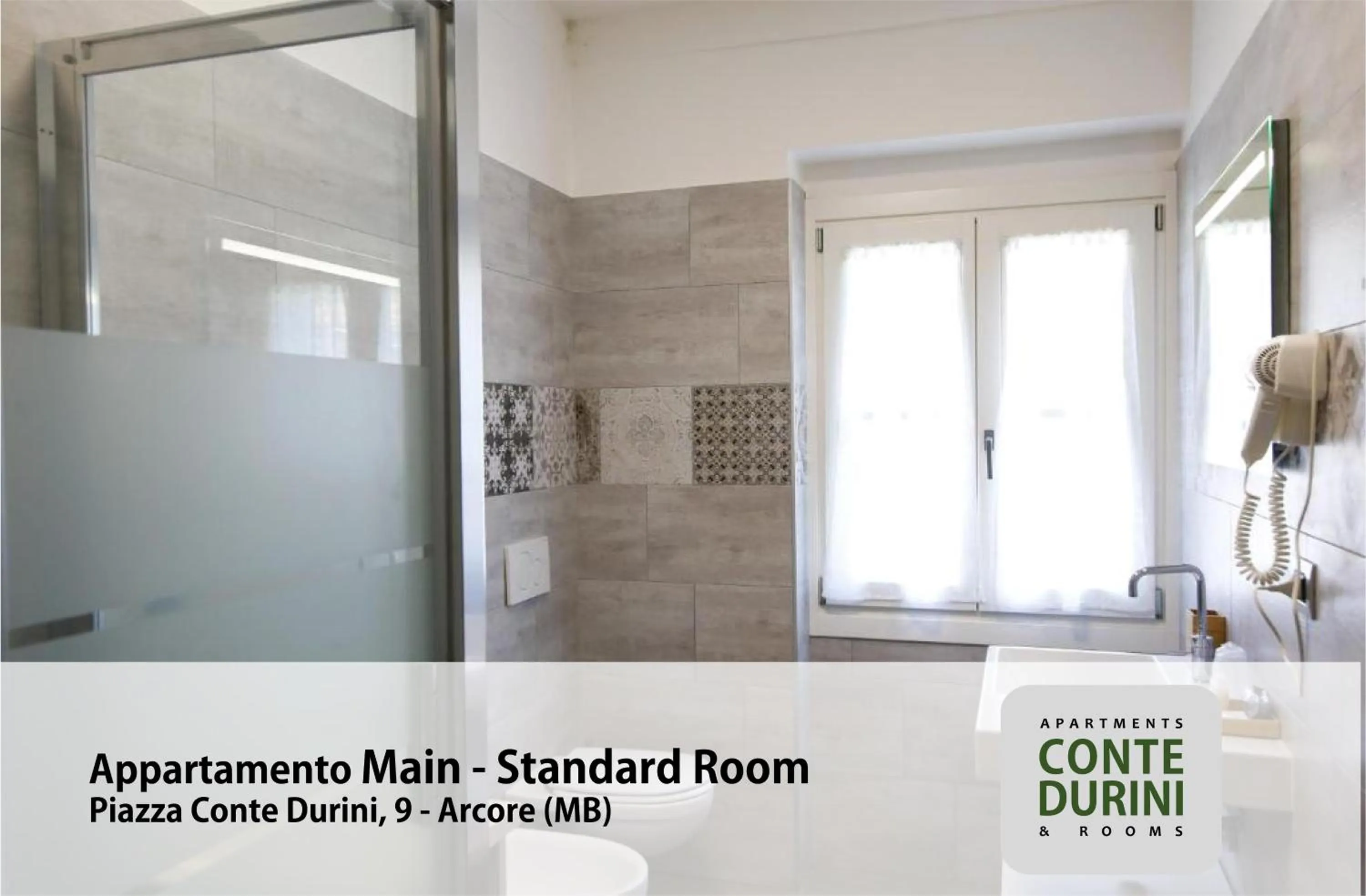 Shower in Conte Durini Apartments & Rooms