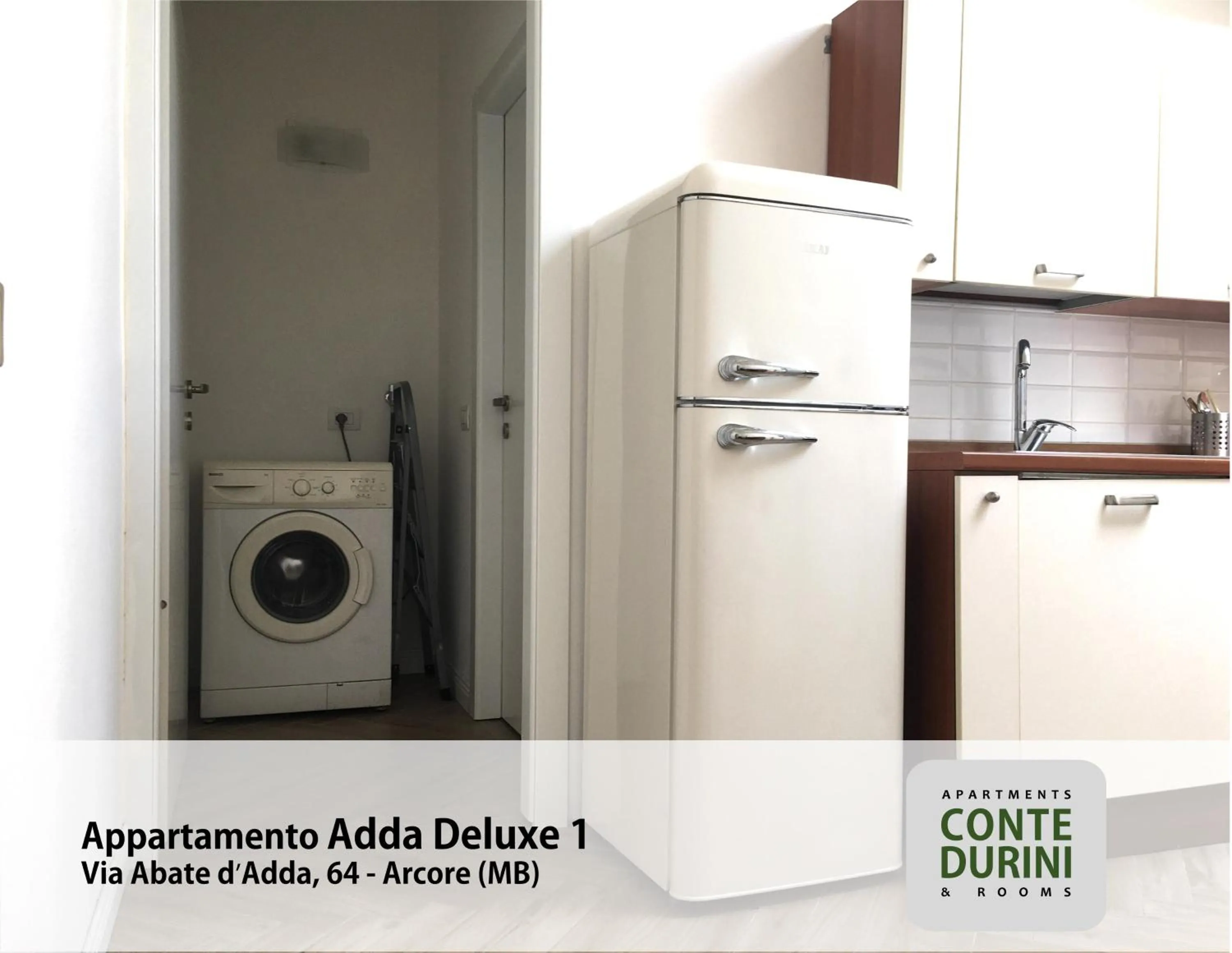 washing machine in Conte Durini Apartments & Rooms