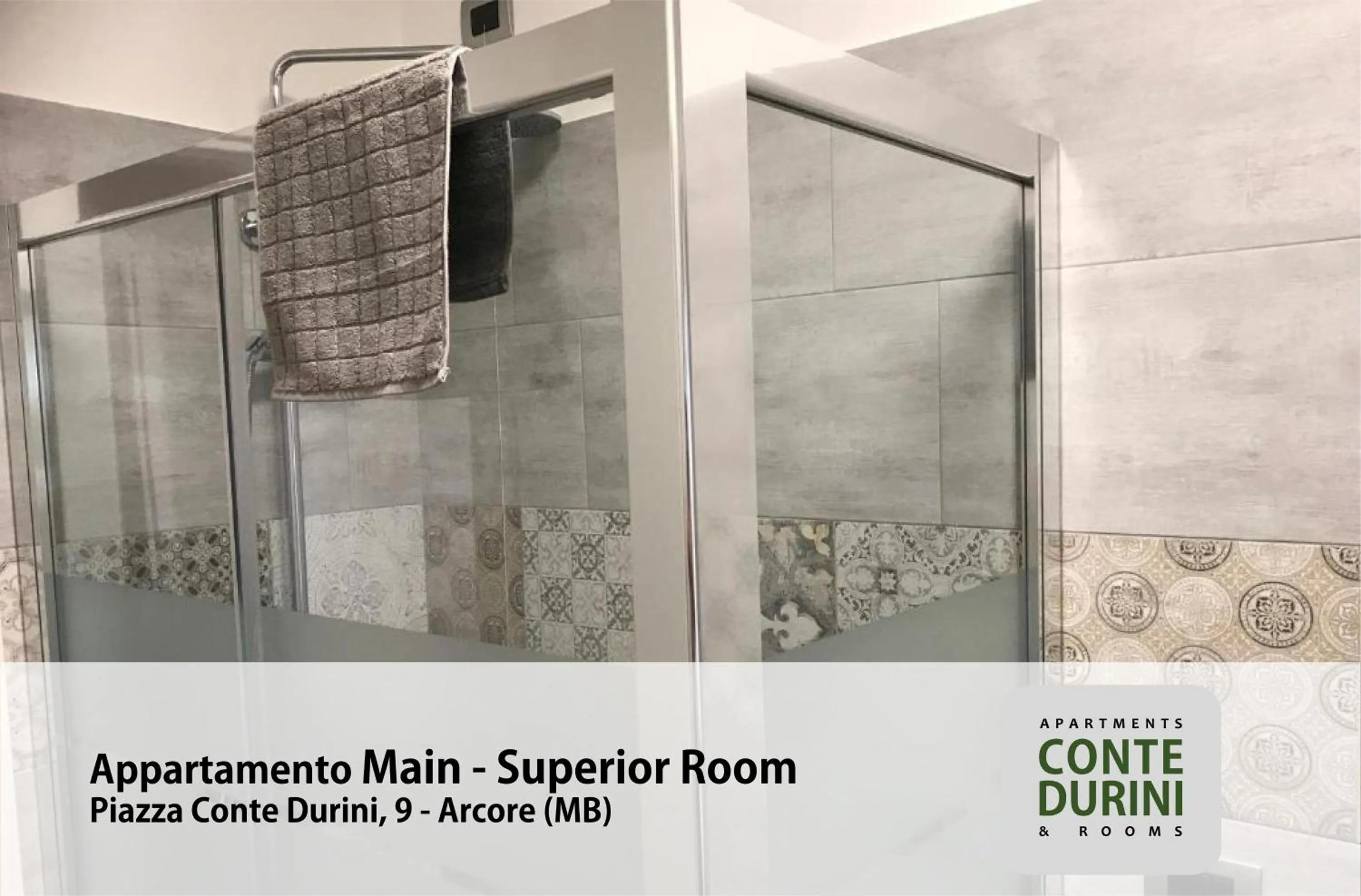 Shower in Conte Durini Apartments & Rooms
