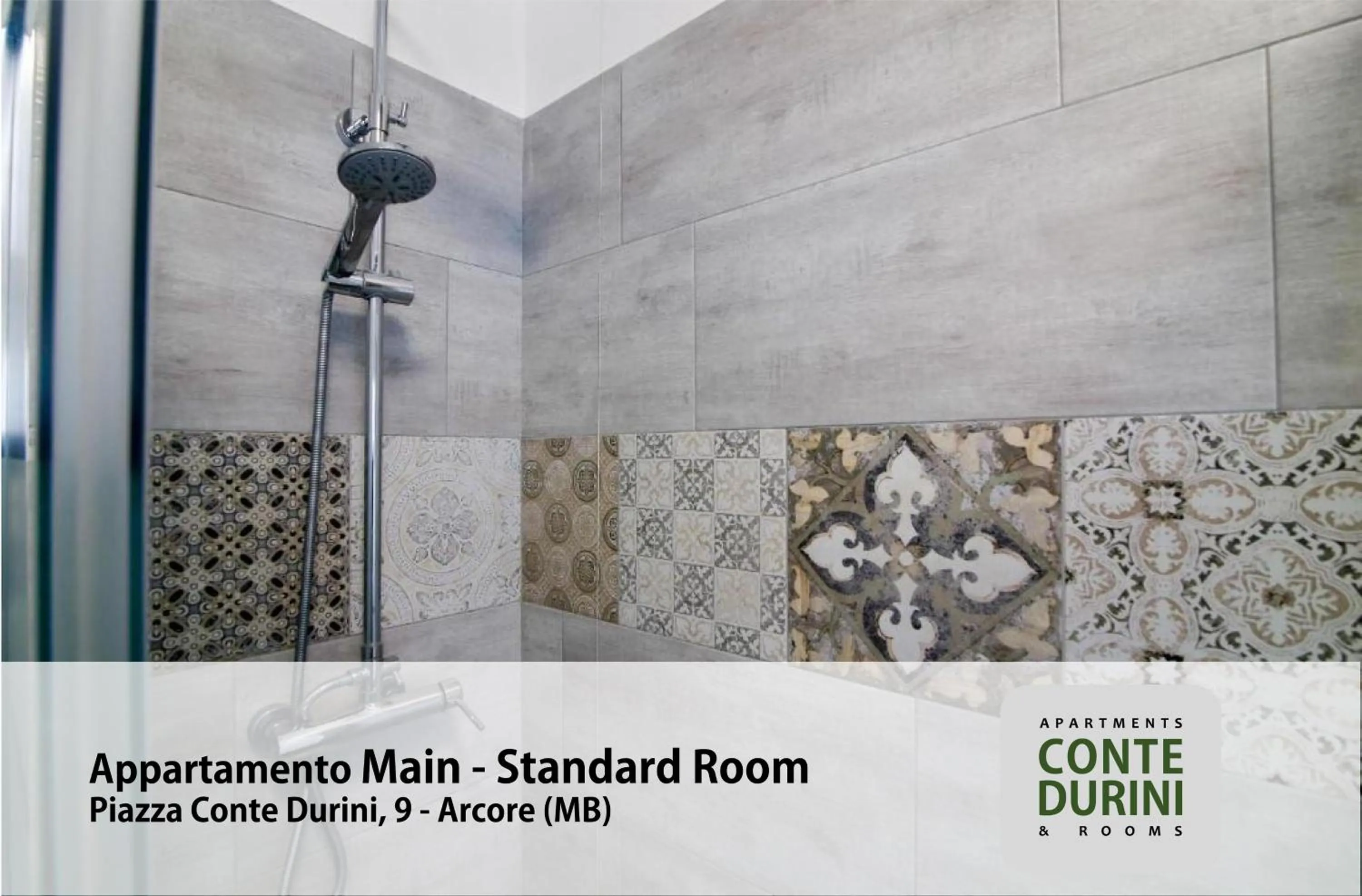 Shower in Conte Durini Apartments & Rooms