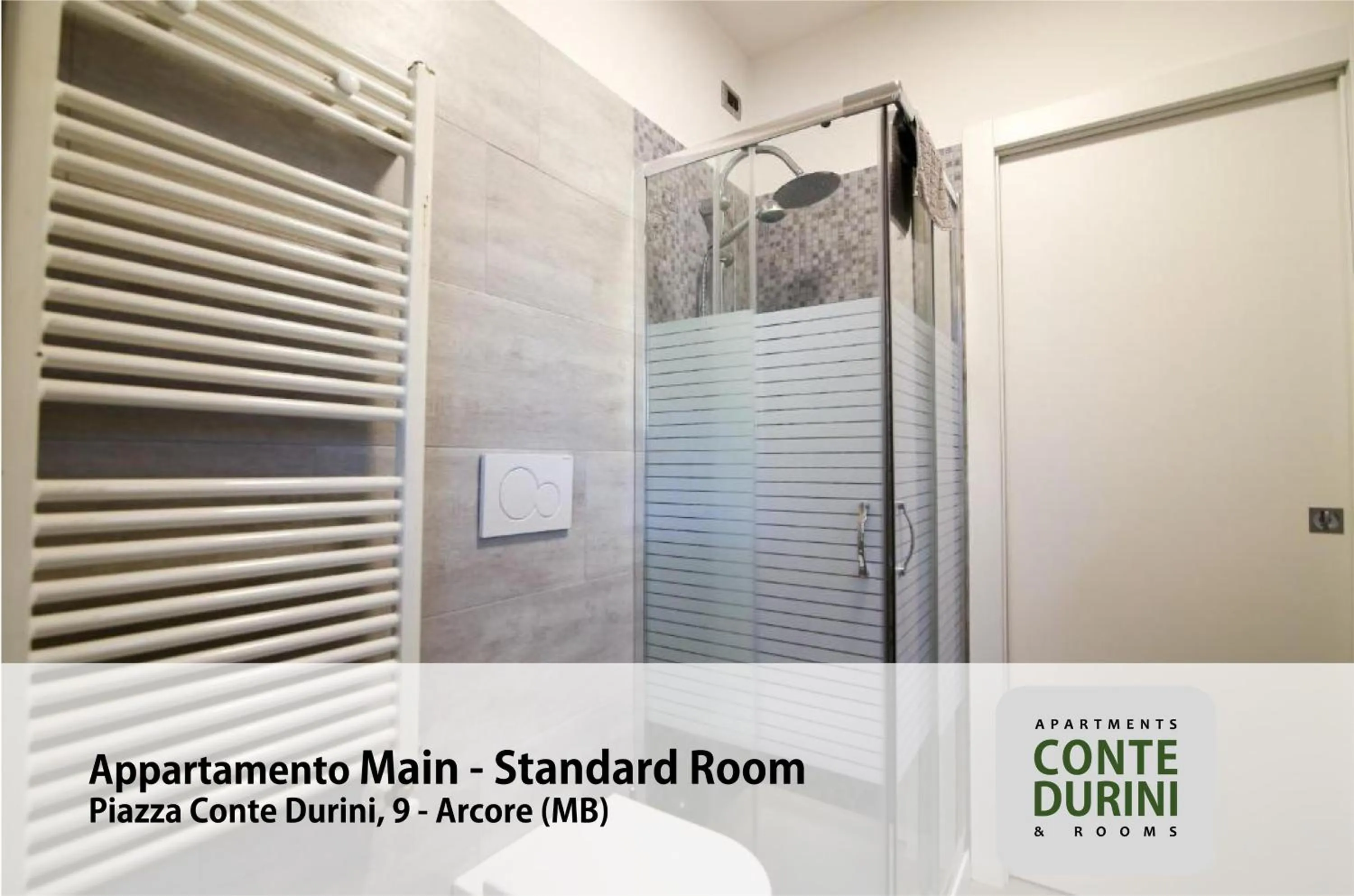 Shower in Conte Durini Apartments & Rooms