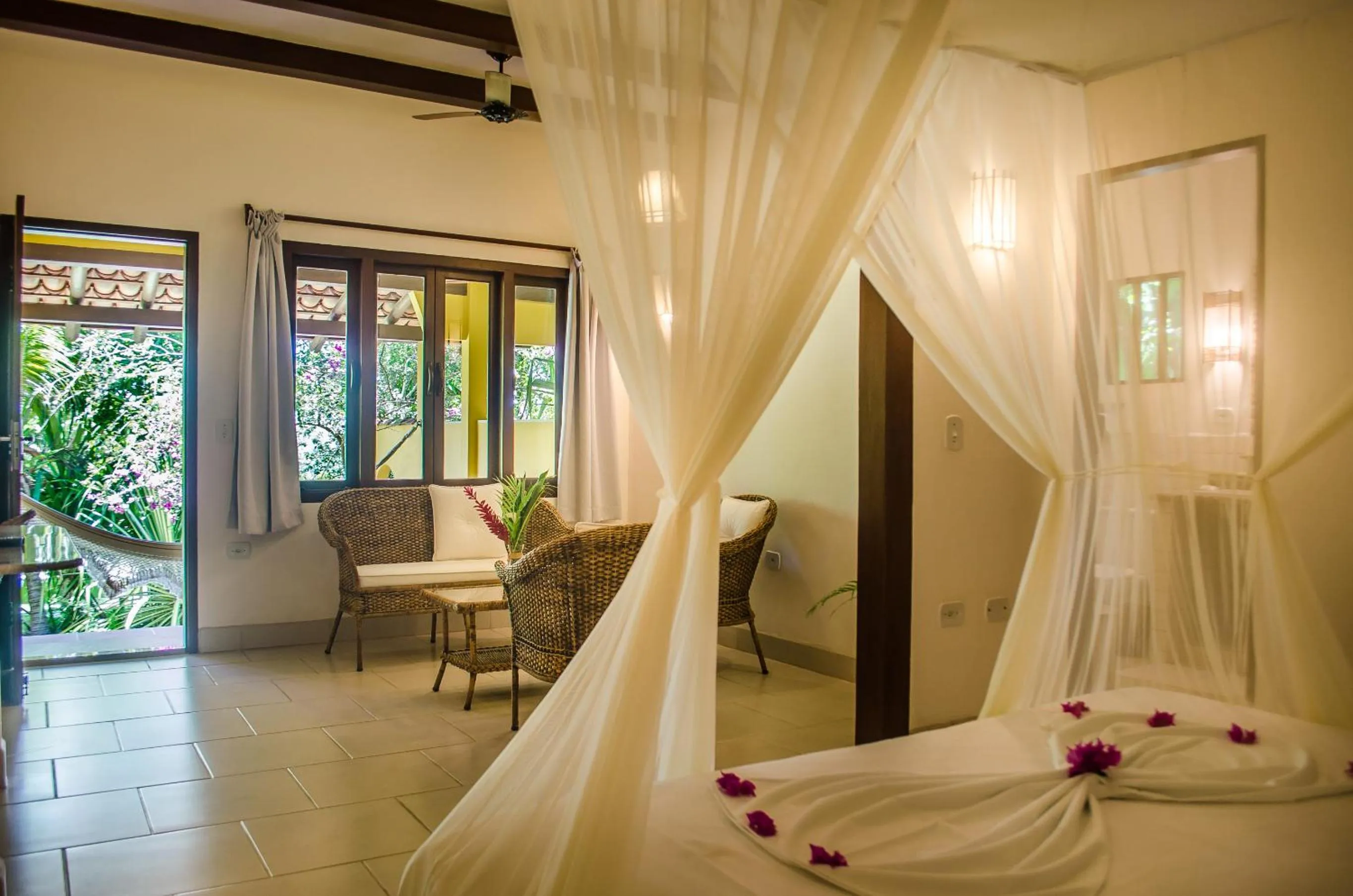 Bed in Pousada Mundo Verde