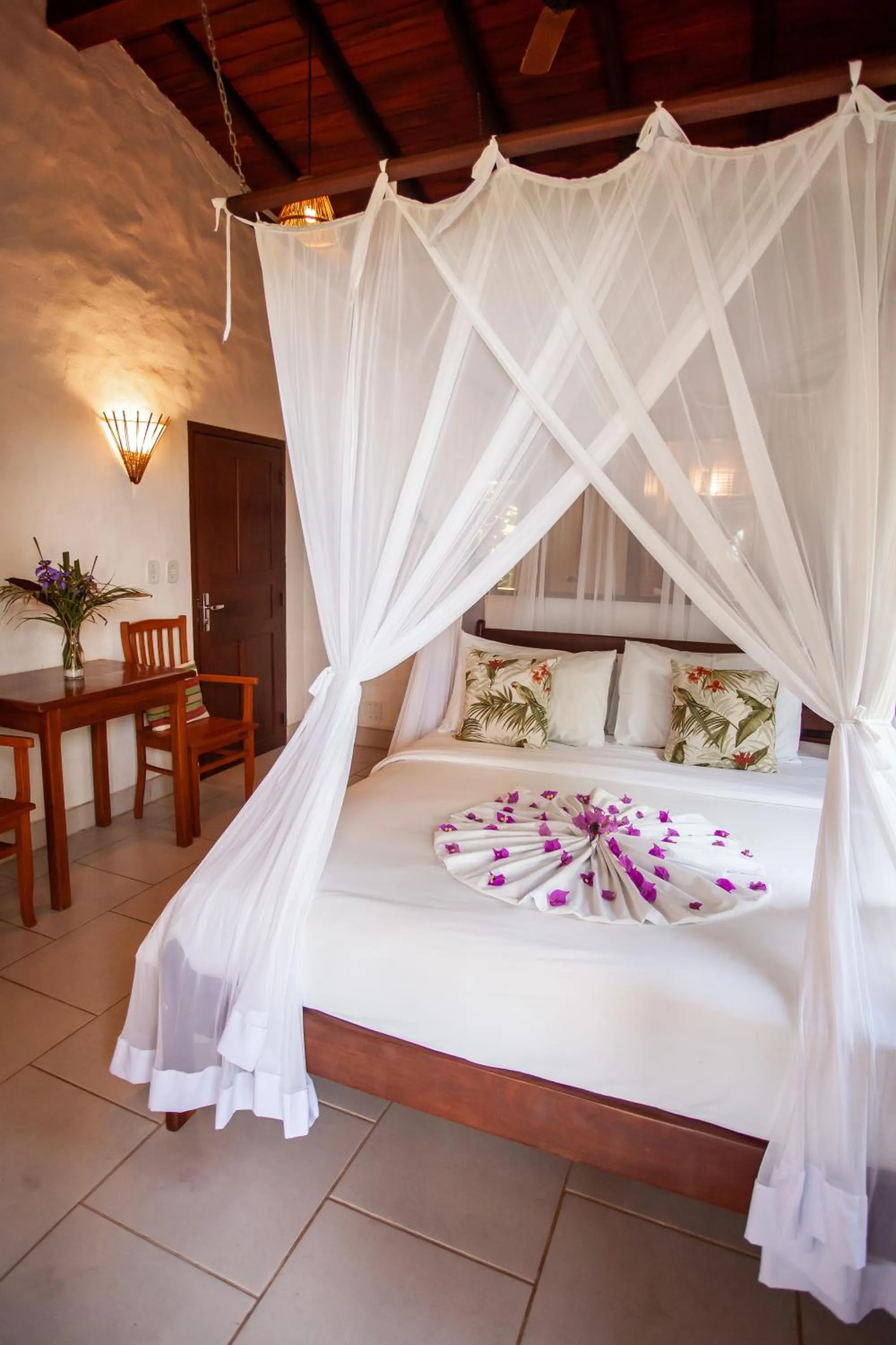 Bed in Pousada Mundo Verde