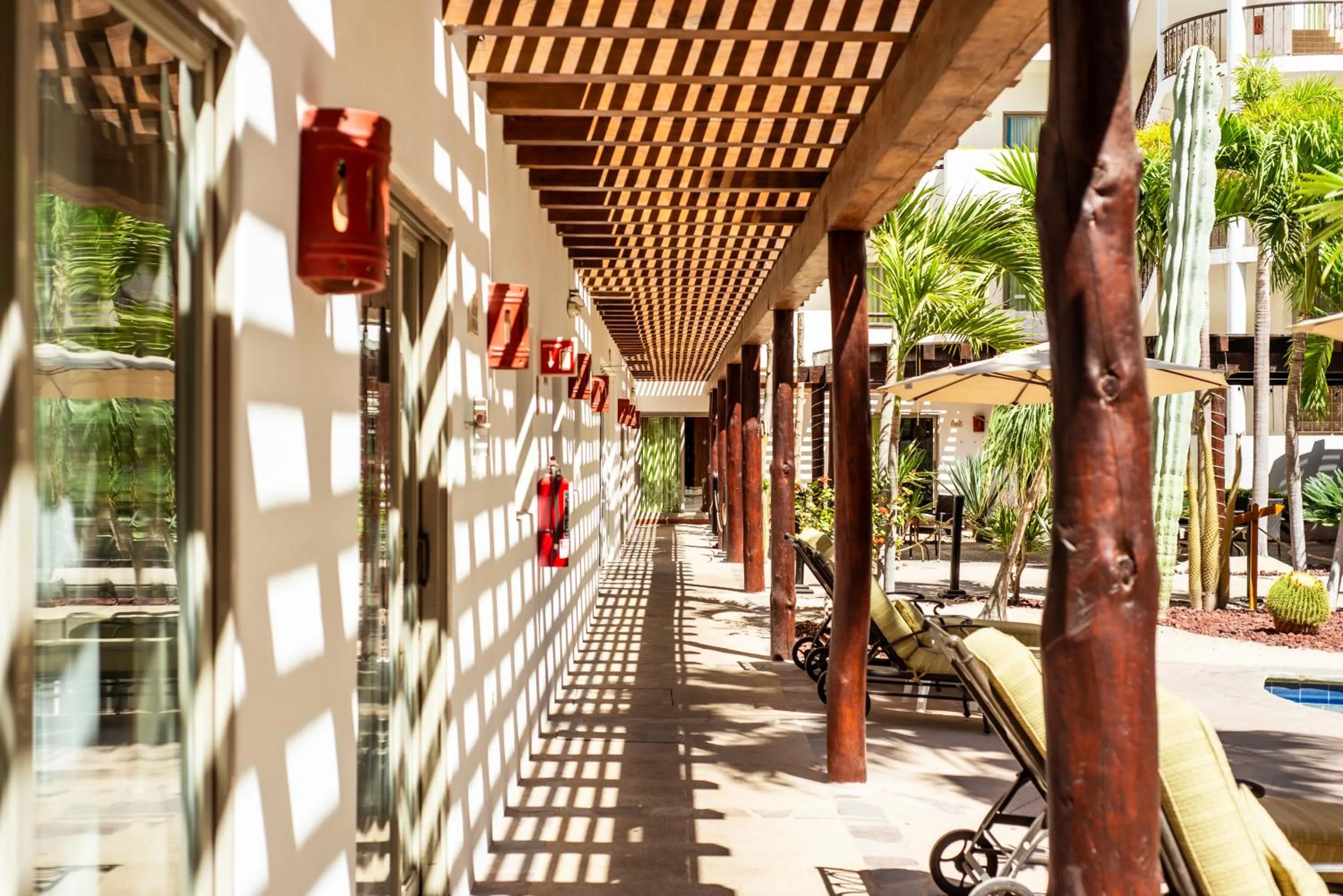 Patio in Hotel Santa Fe Loreto by Villa Group