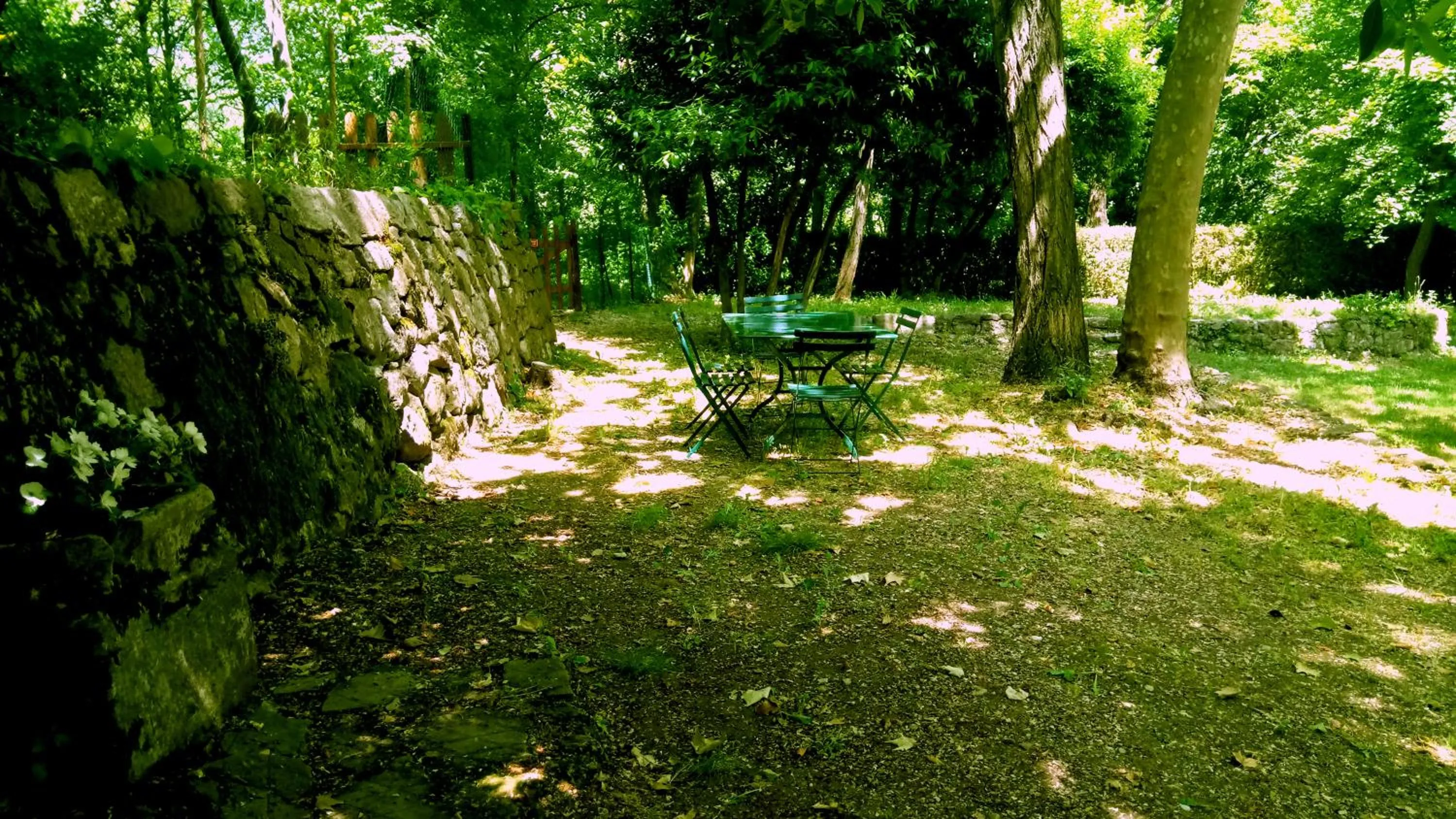 Garden in Domaine du Paraïs B&B