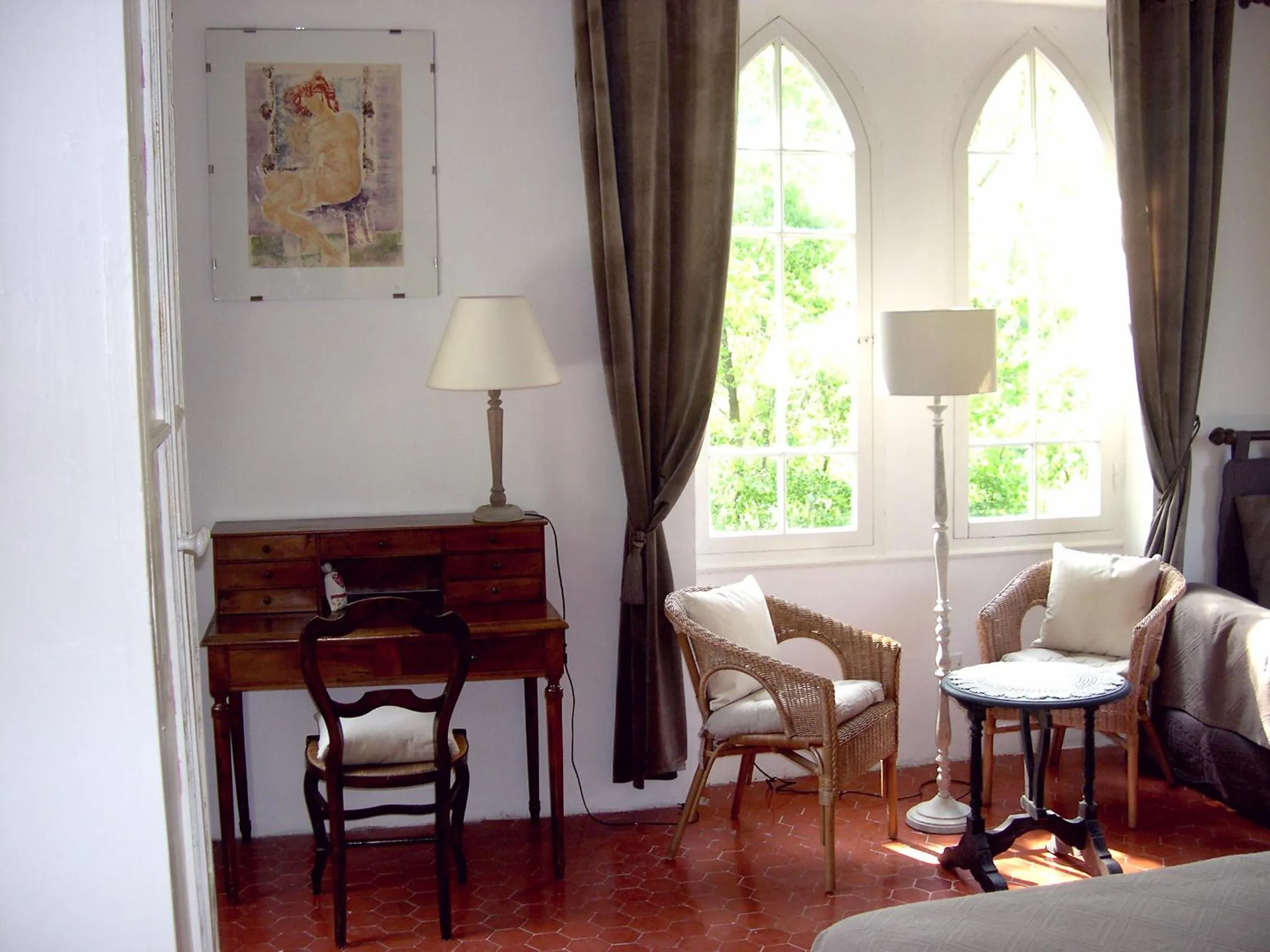 Seating area in Domaine du Paraïs B&B