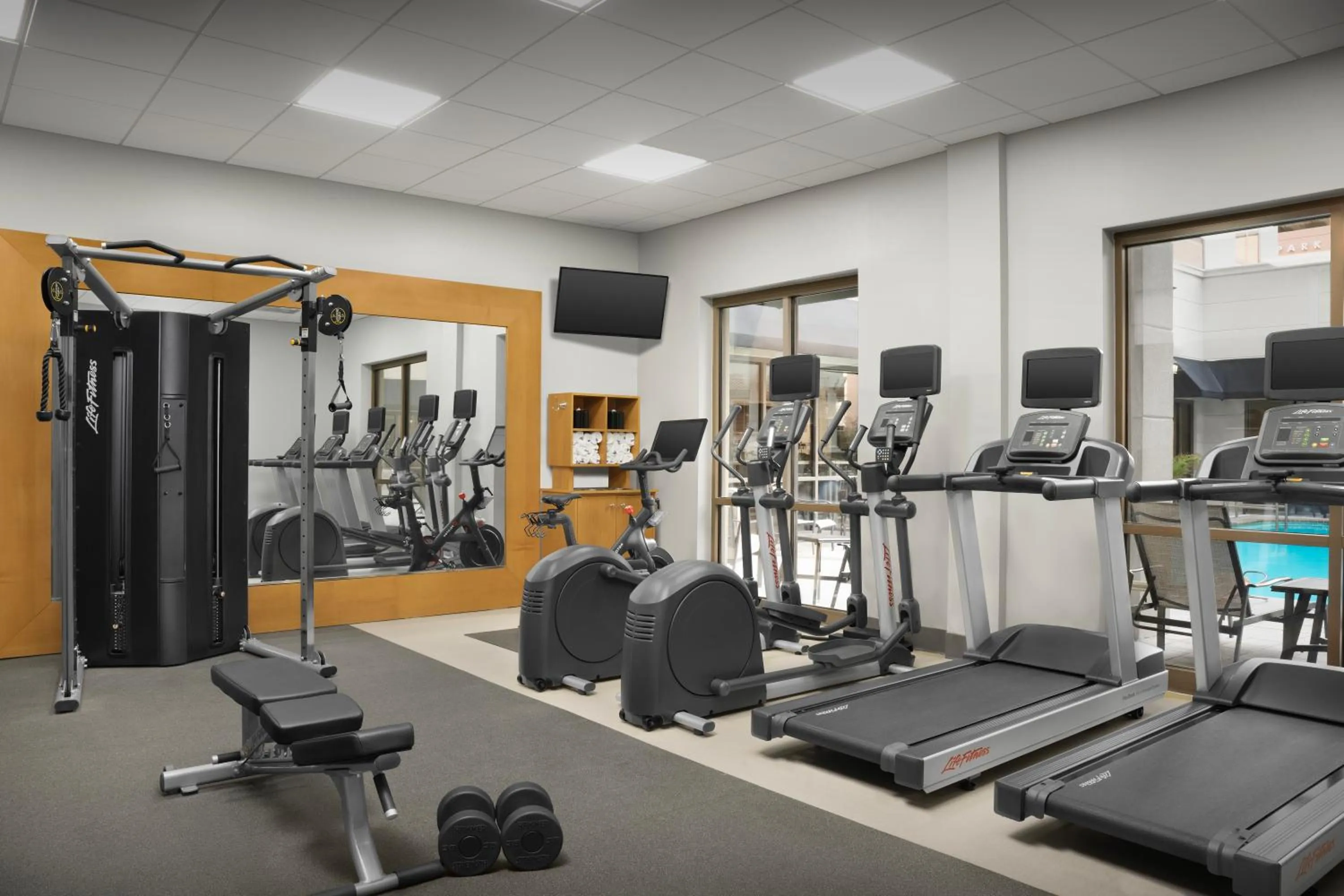 Fitness centre/facilities in Hilton Garden Inn Jacksonville Downtown Southbank