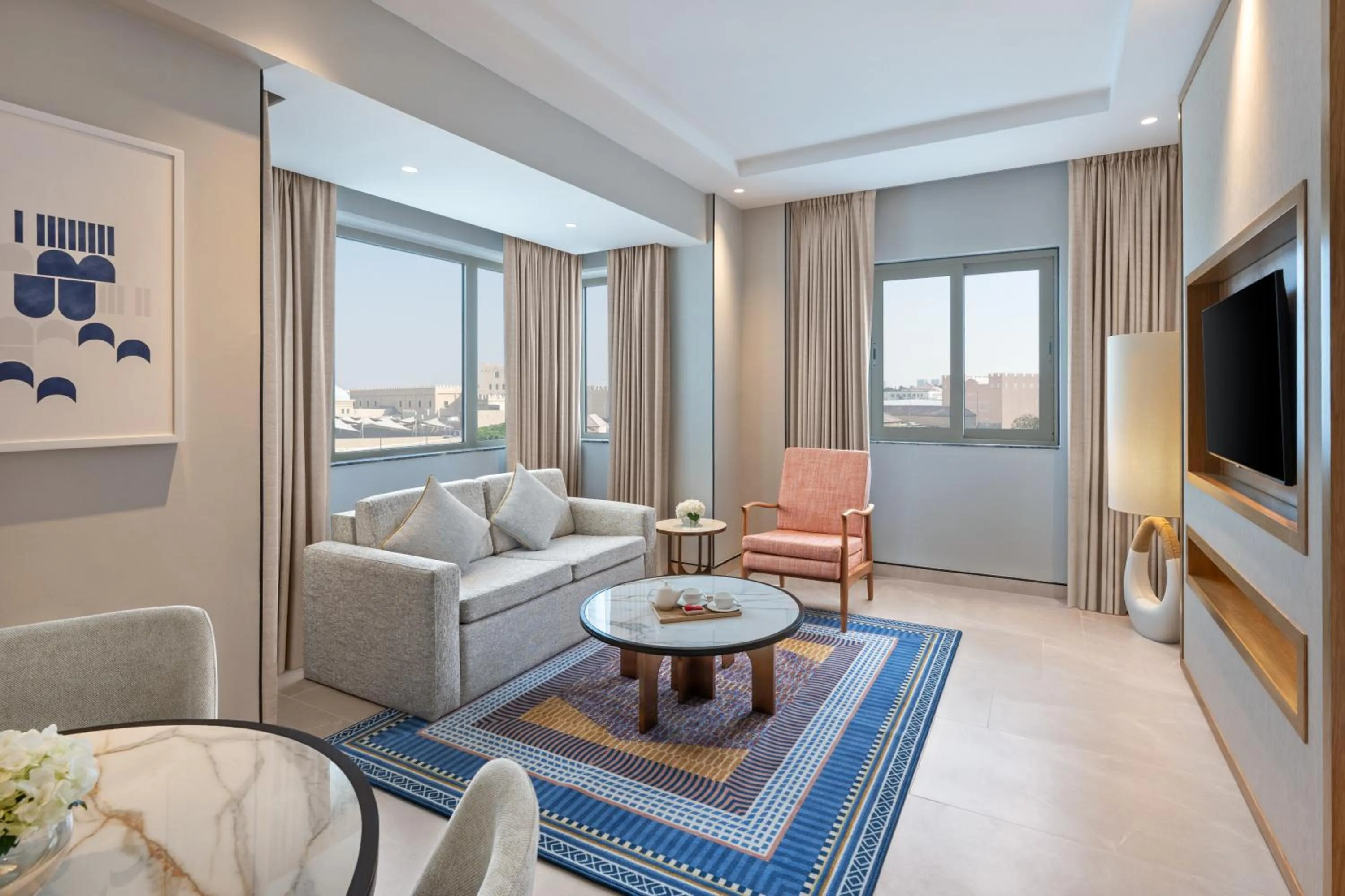 Seating area in Oaks Ibn Battuta Gate Dubai