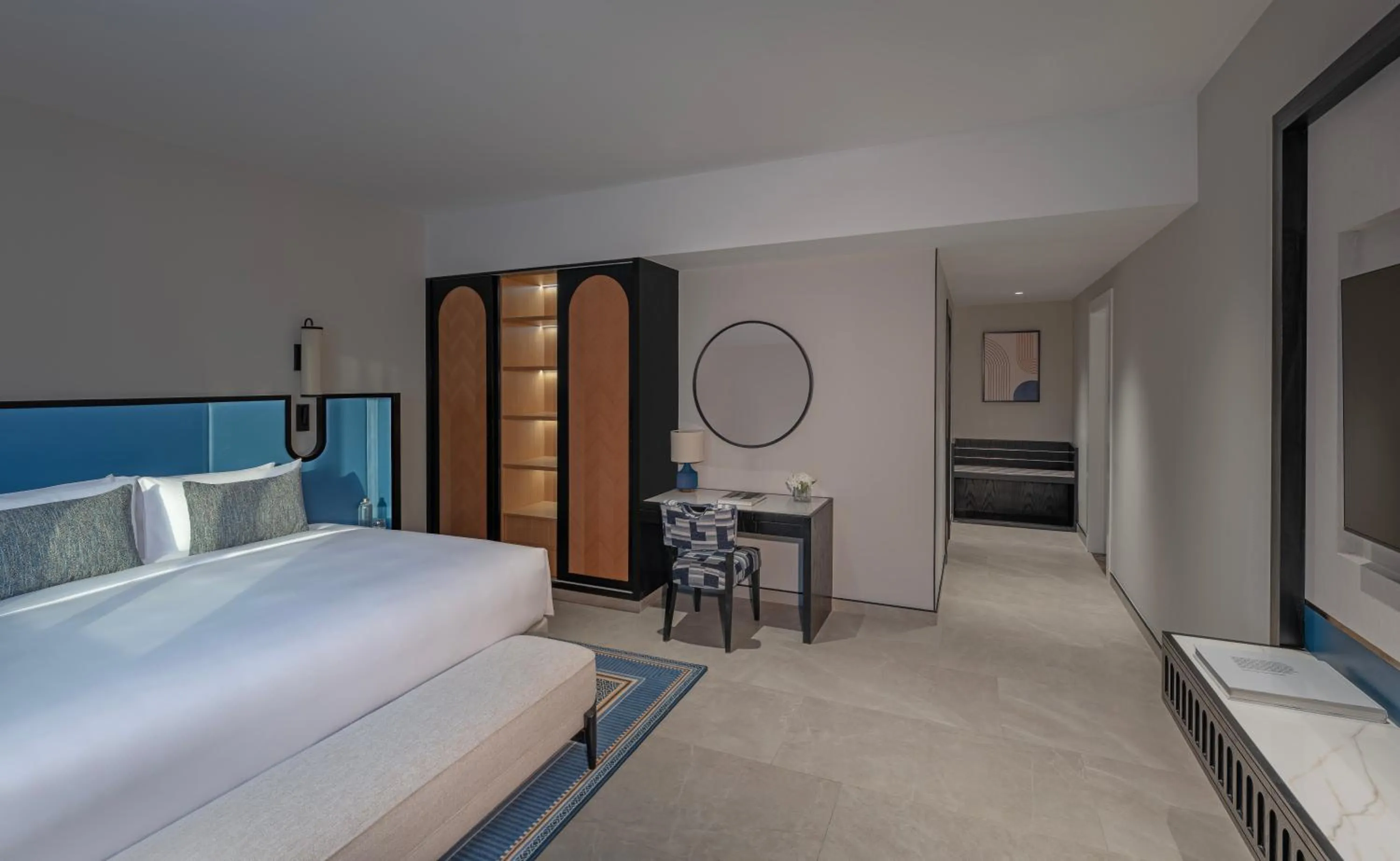 Bedroom, Bed in Oaks Ibn Battuta Gate Dubai