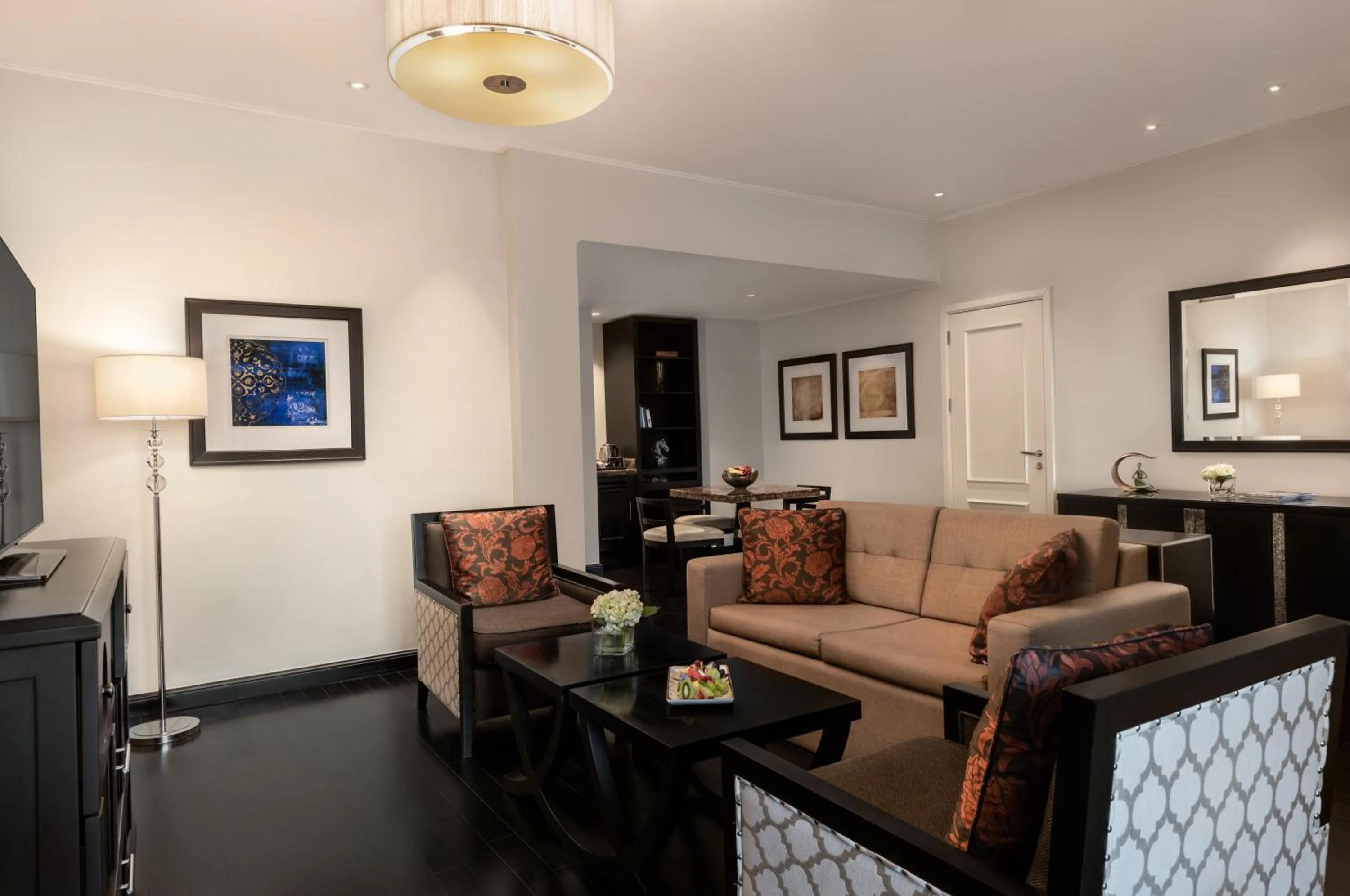 Living room in Oaks Ibn Battuta Gate Dubai