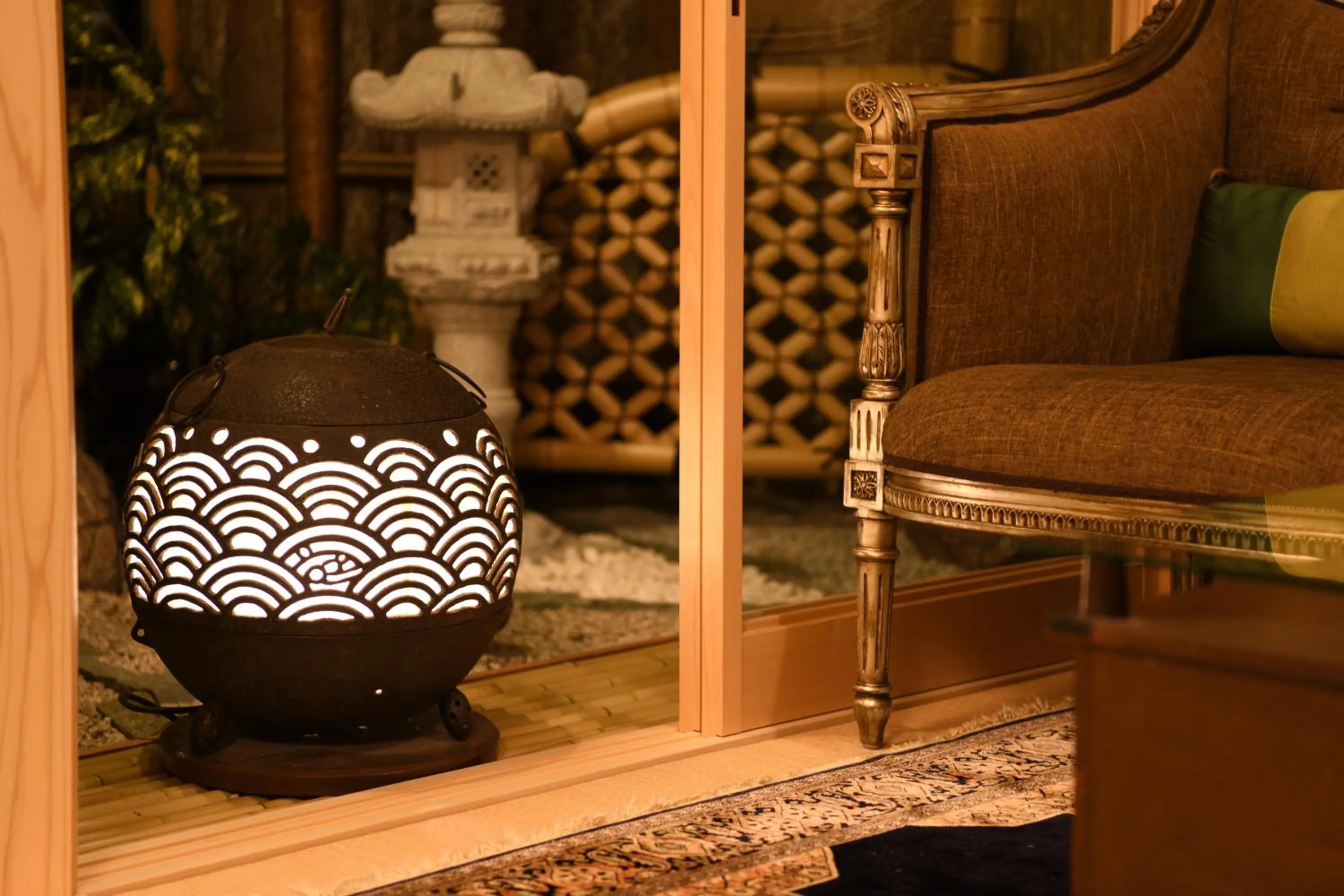 Decorative detail in Seikoro Ryokan - Established in 1831