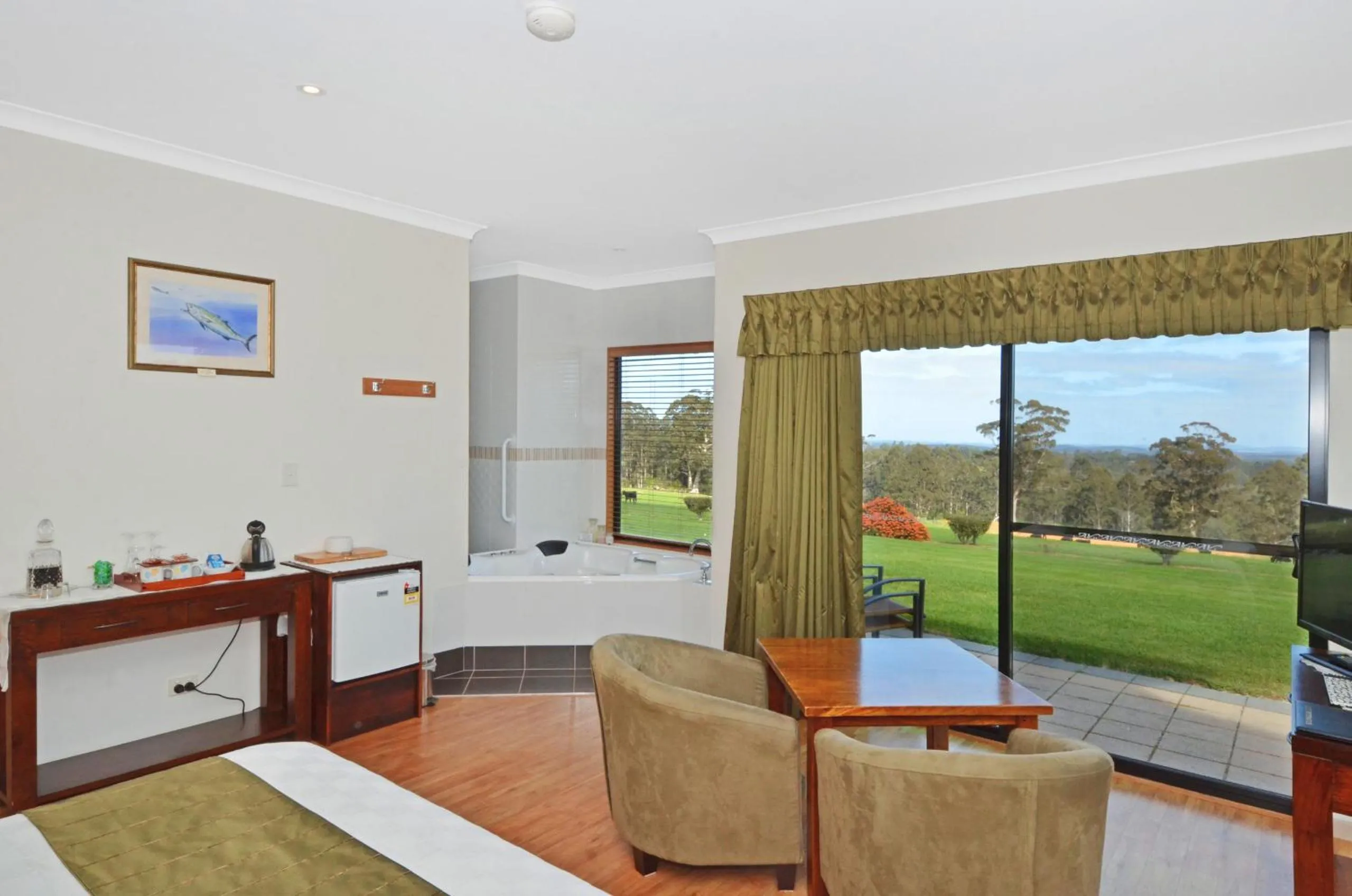 Bed in Sensational Heights Bed & Breakfast