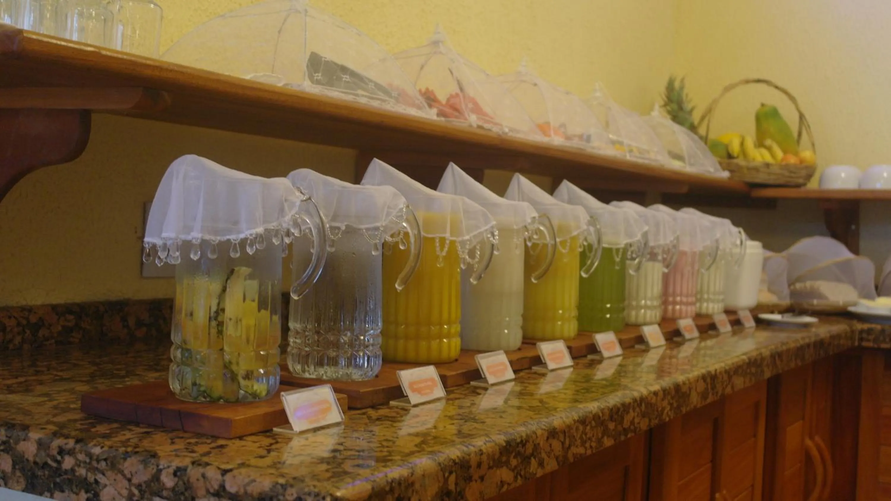 Buffet breakfast in Pousada Jeri Dunas