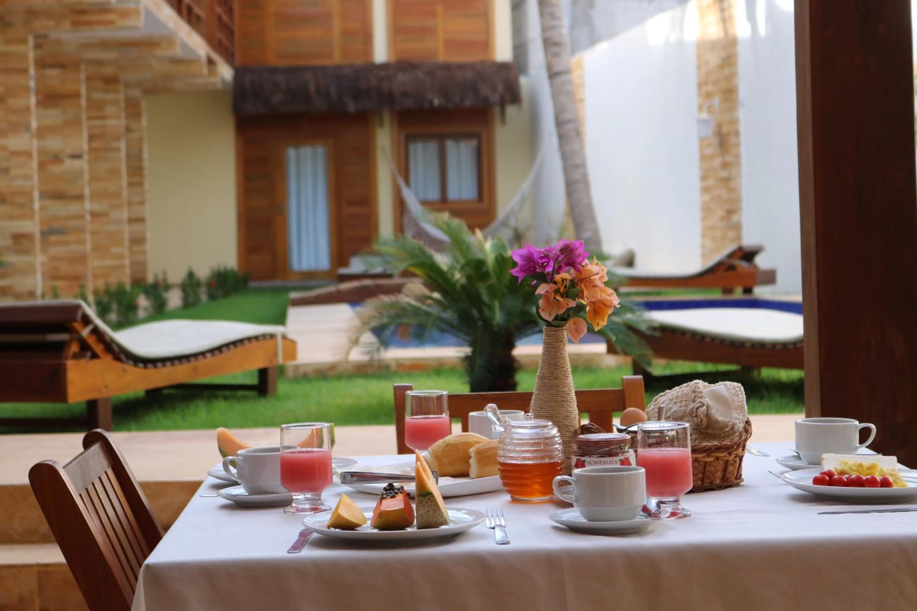 Breakfast in Pousada Jeri Dunas