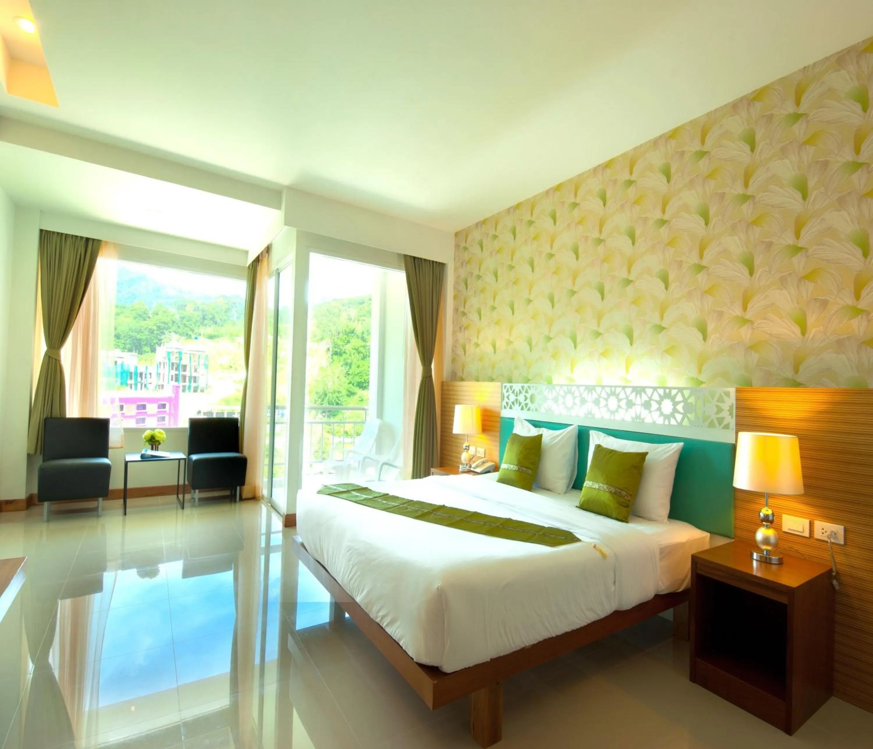 Bed in PS Hill Resort Phuket Patong - SHA Plus