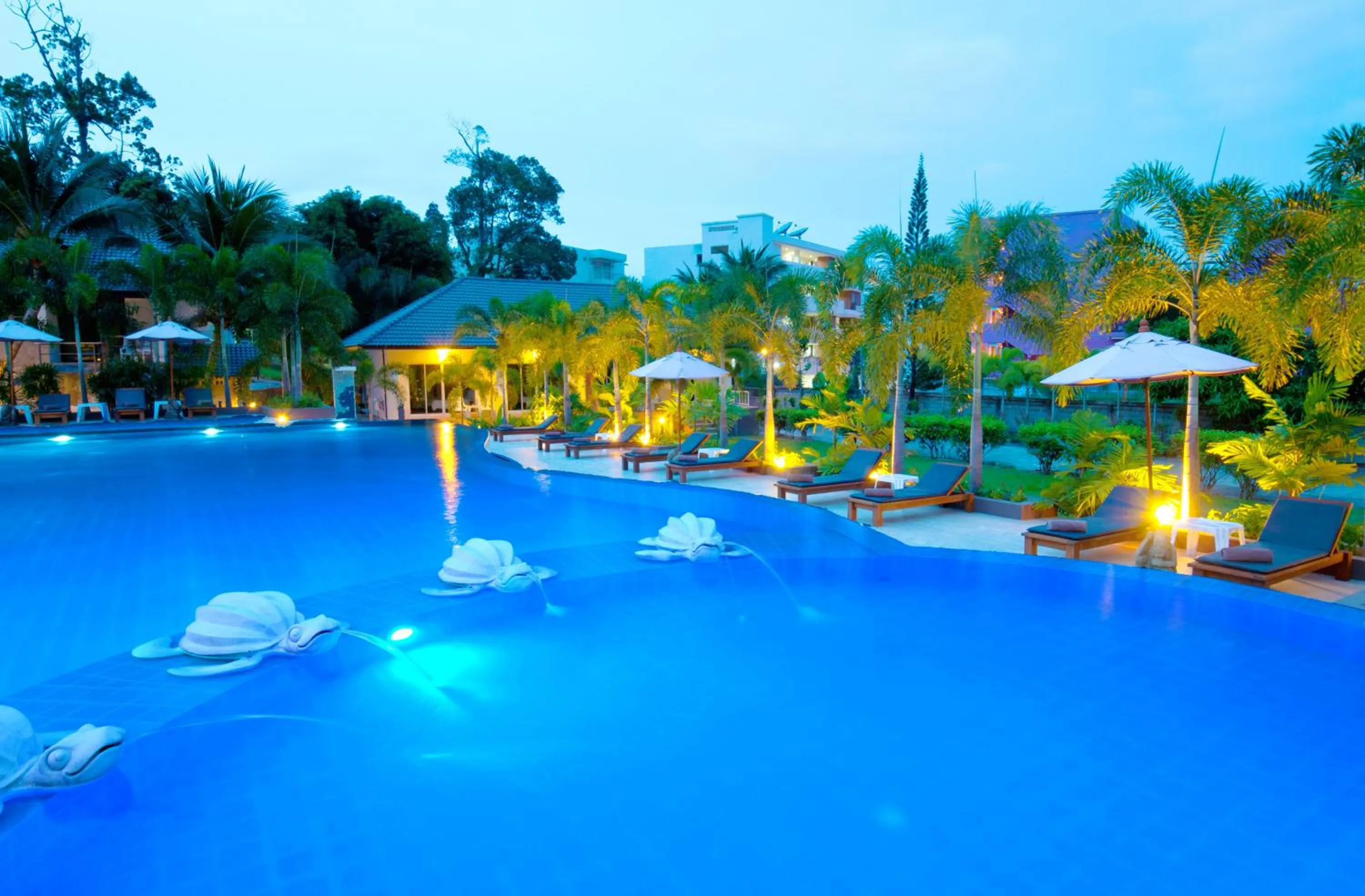 Swimming pool in PS Hill Resort Phuket Patong - SHA Plus