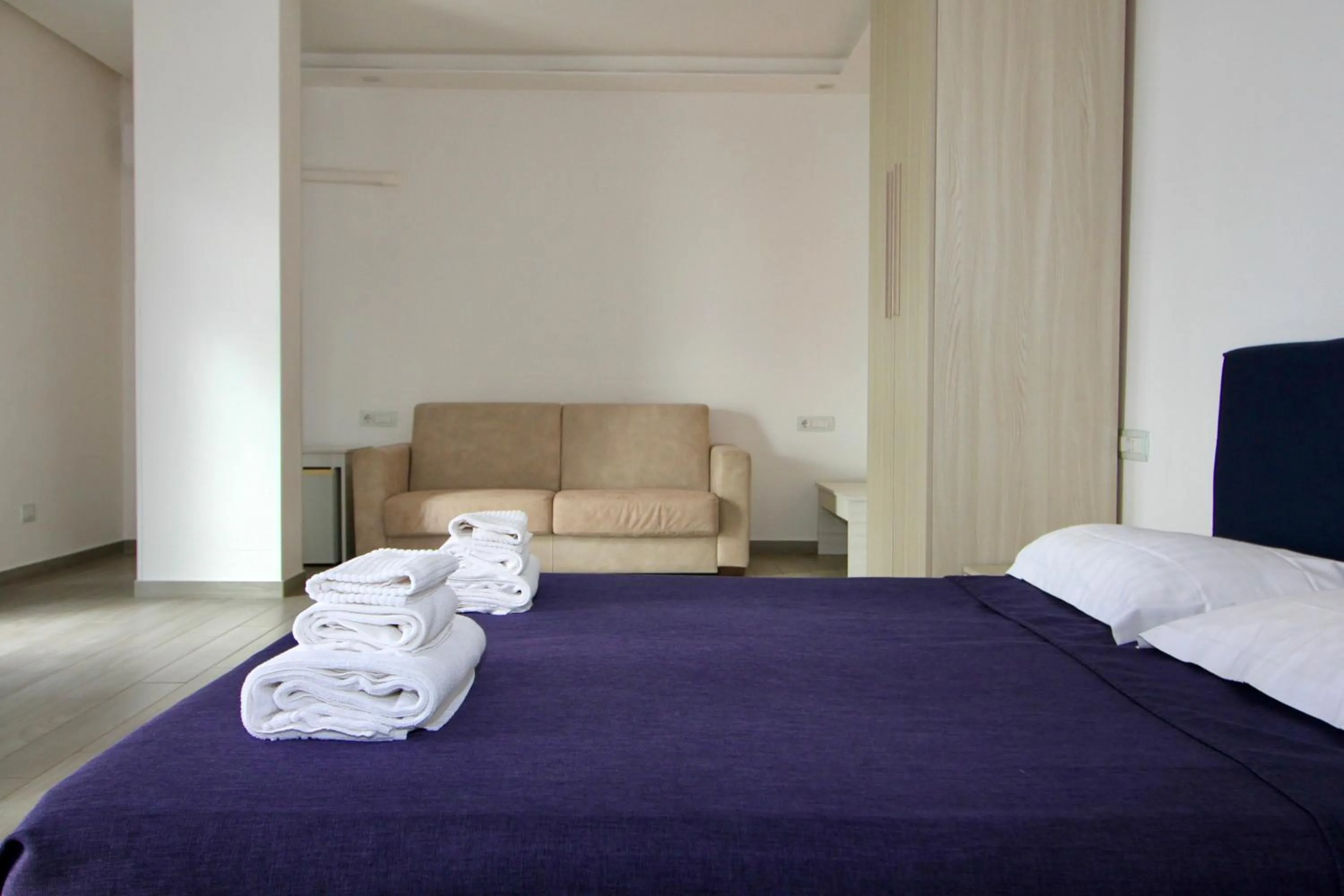 Bed in Klaton Beach Hotel