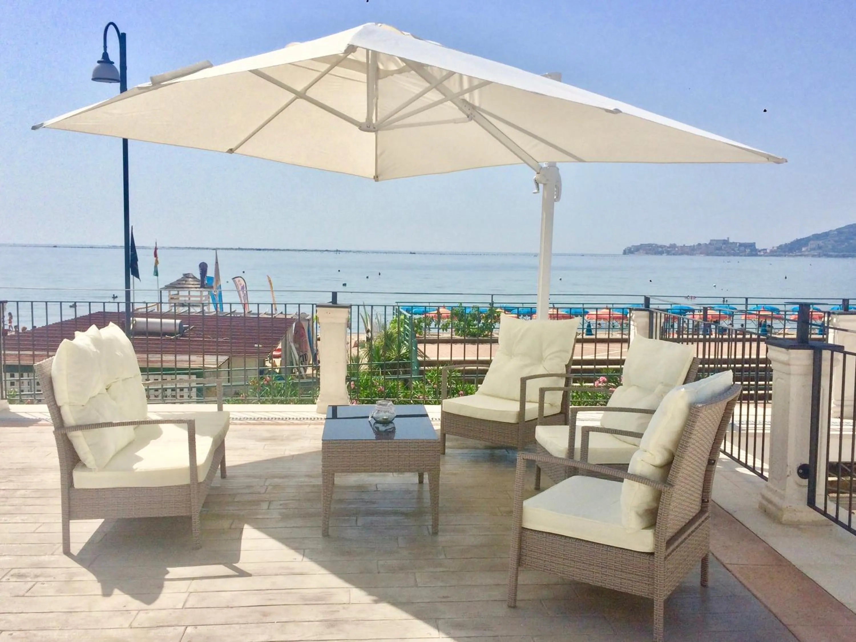 Patio in Klaton Beach Hotel