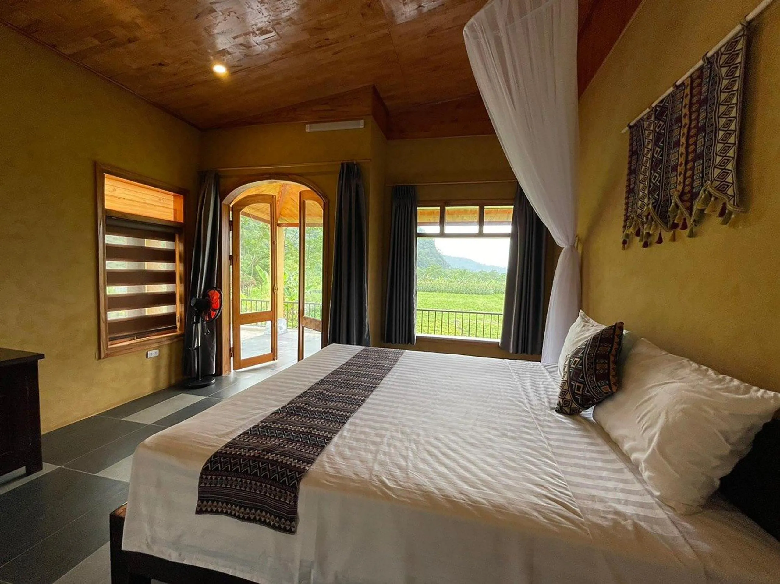 Bed in Wings Ha Giang Loop Bungalow