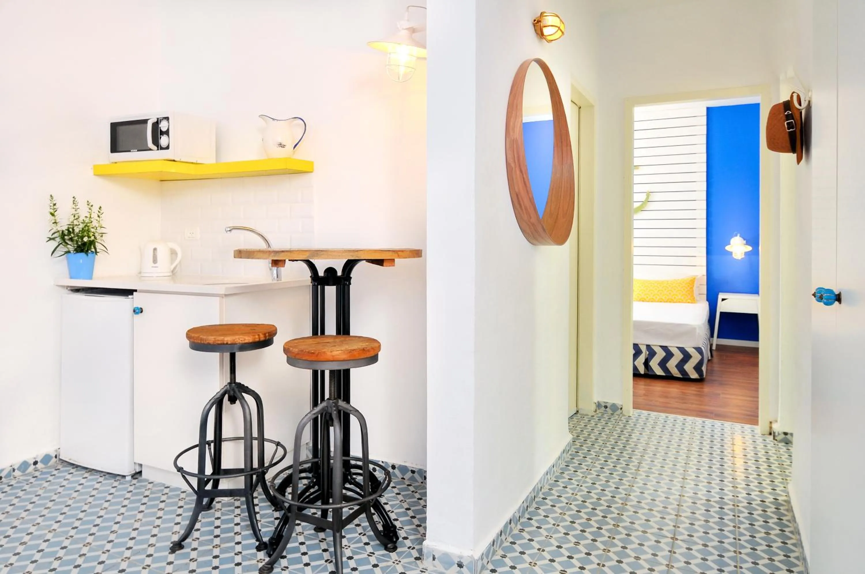 Kitchen or kitchenette in Travel Hotel Gesher Haziv