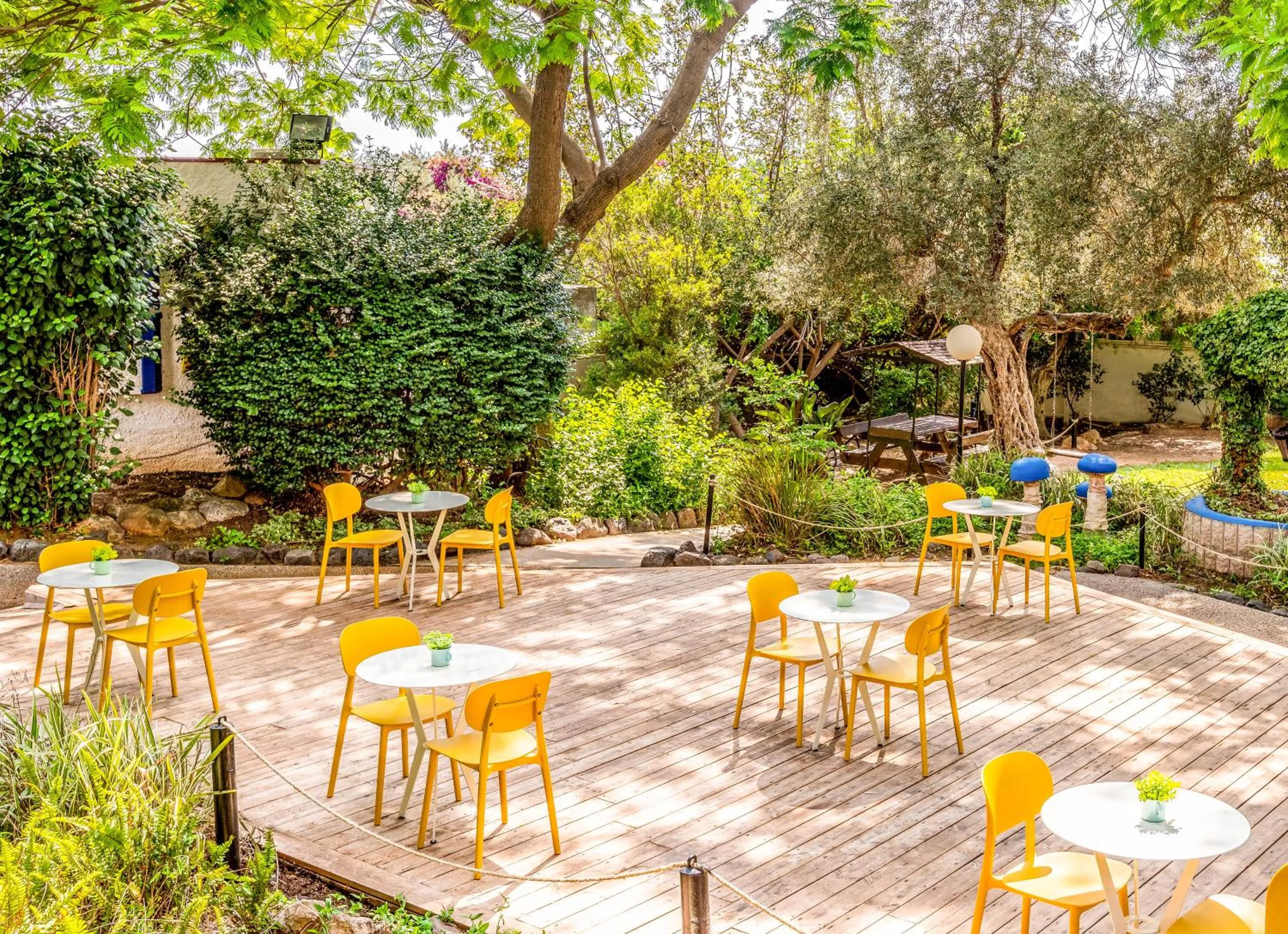 Patio in Travel Hotel Gesher Haziv