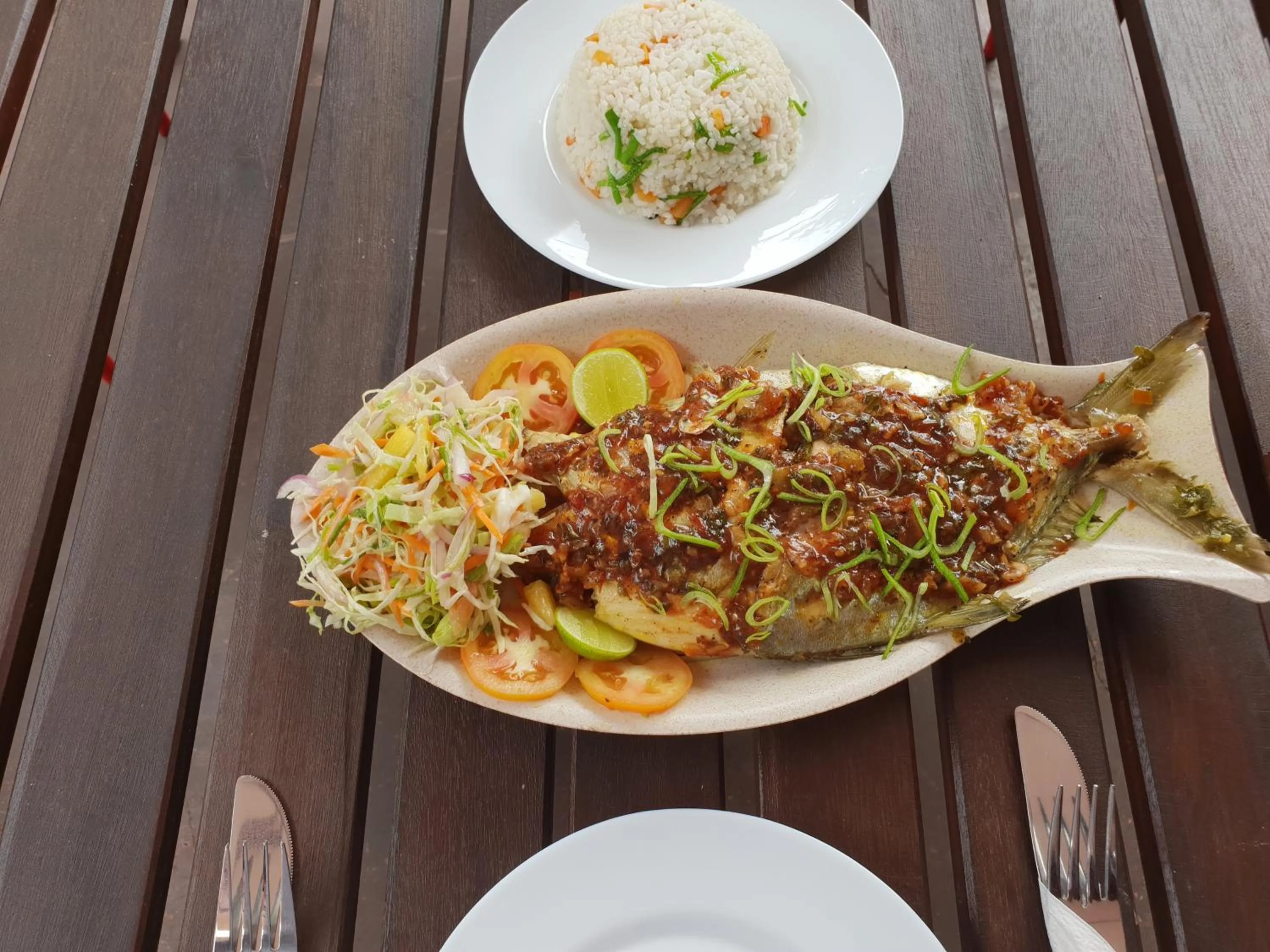 Food in Blue Horizon Beach Hotel