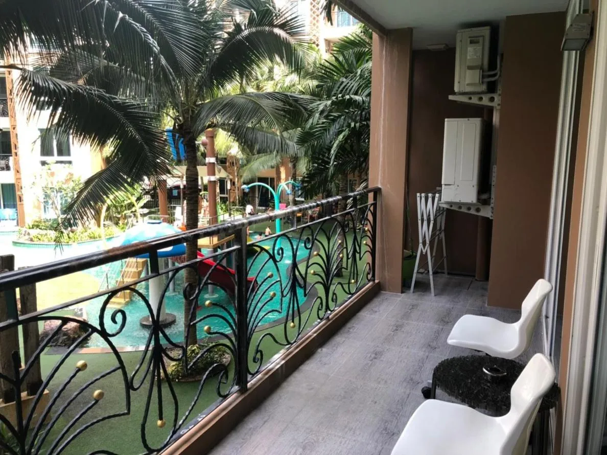 Balcony/Terrace in Atlantis Condo Resort Jomtien TLH