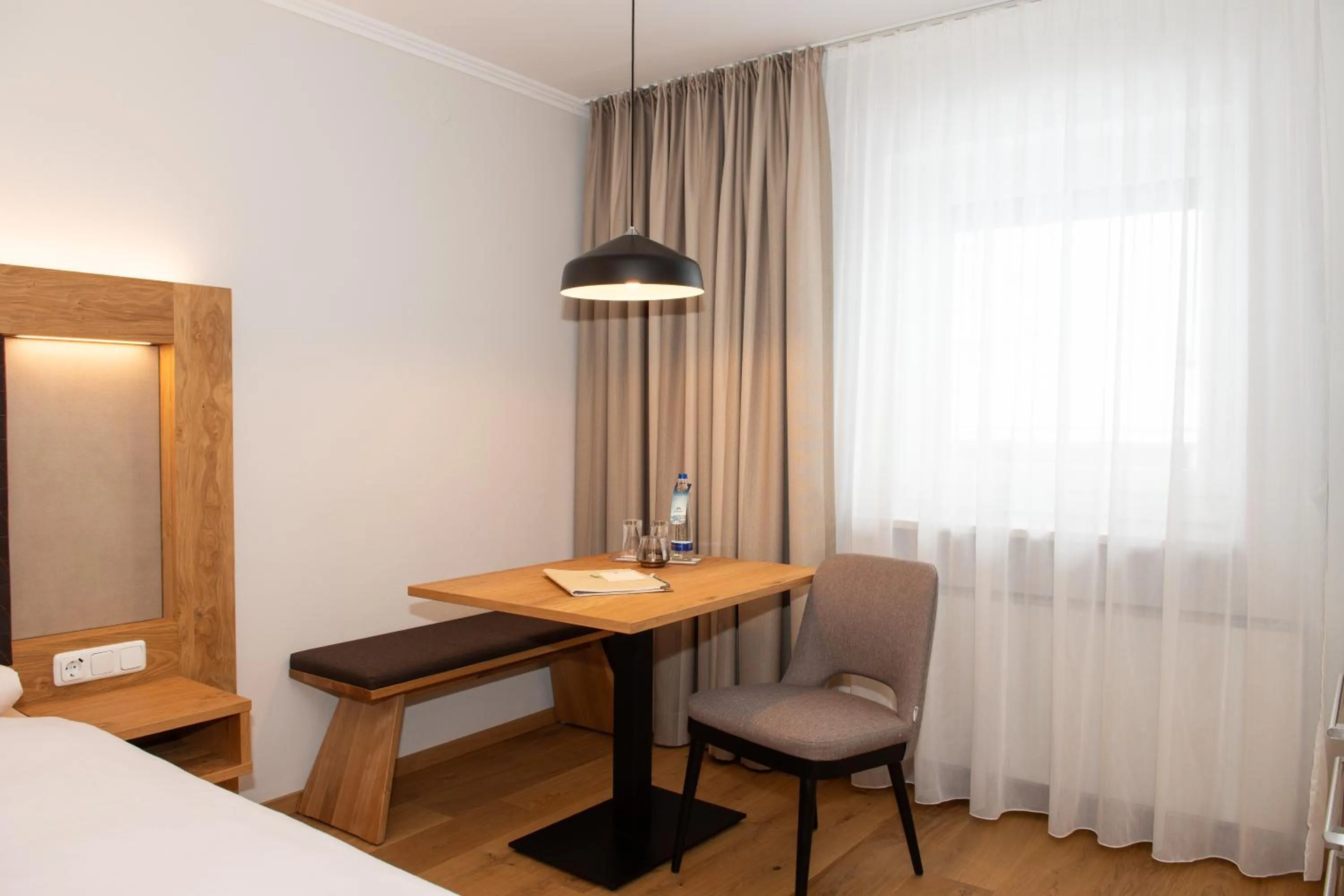 kitchen, Bed in Hotel Bockmaier