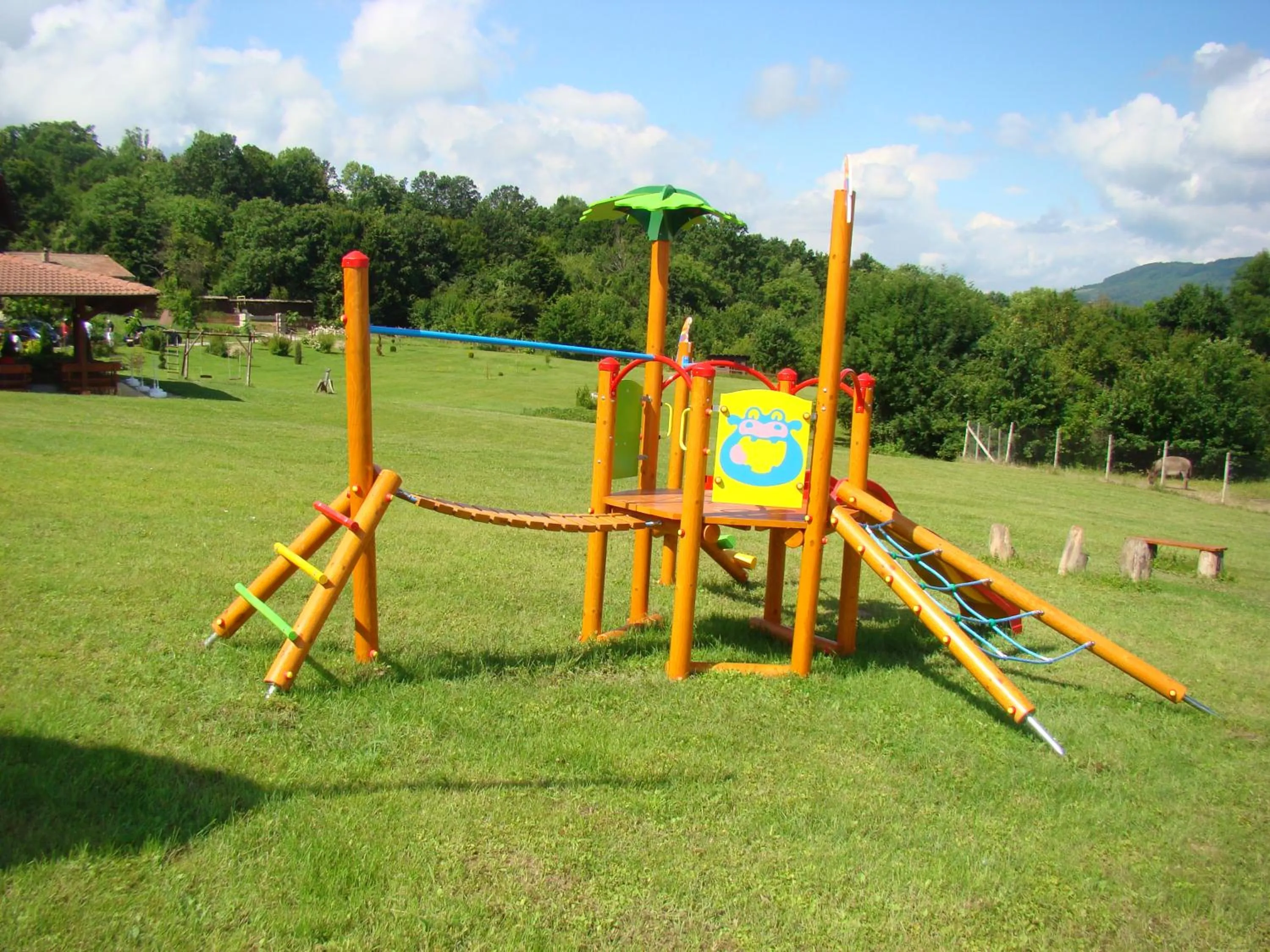 Children play ground in Complex Pristan in the mountain