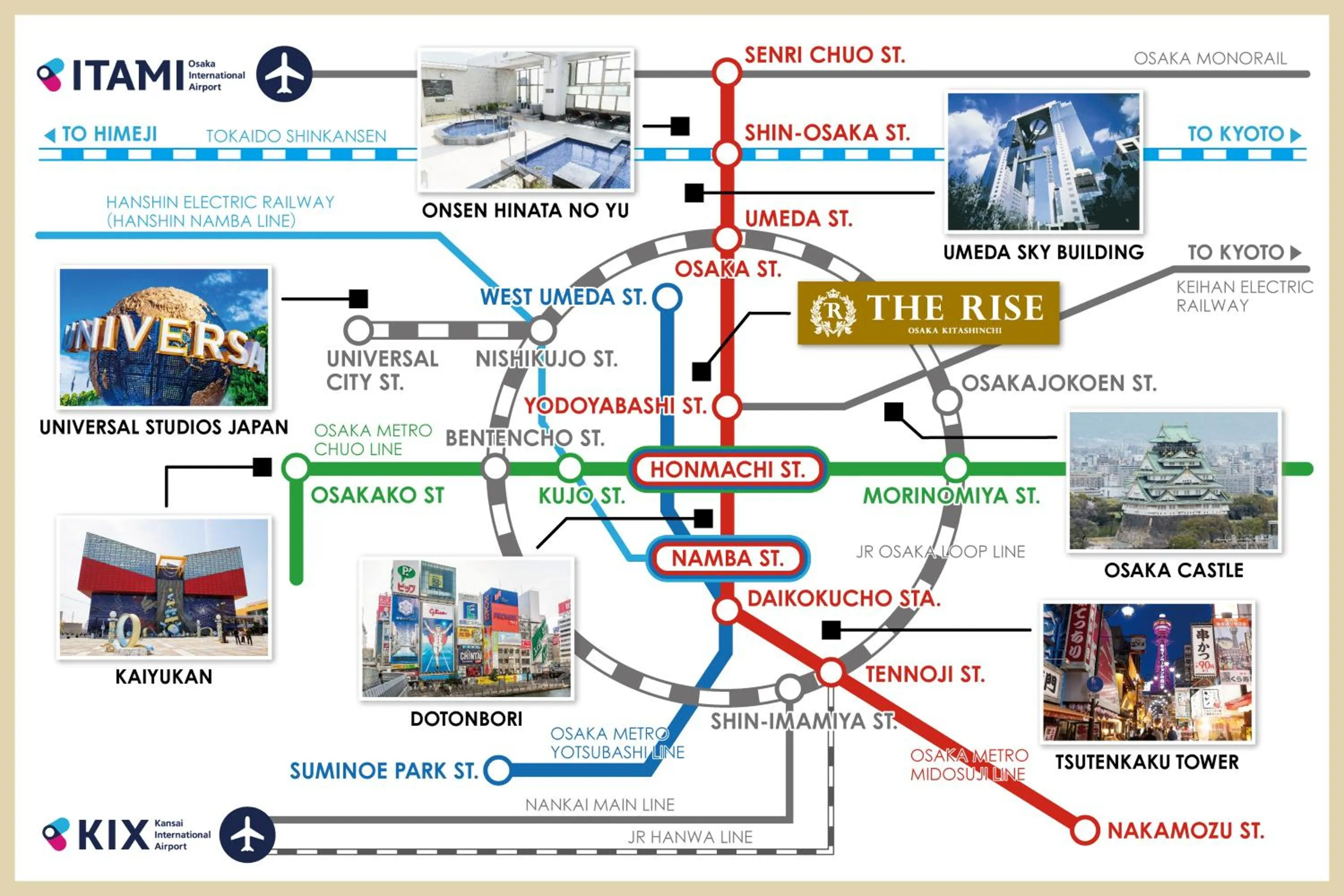 Nearby landmark in The Rise Osaka Kitashinchi