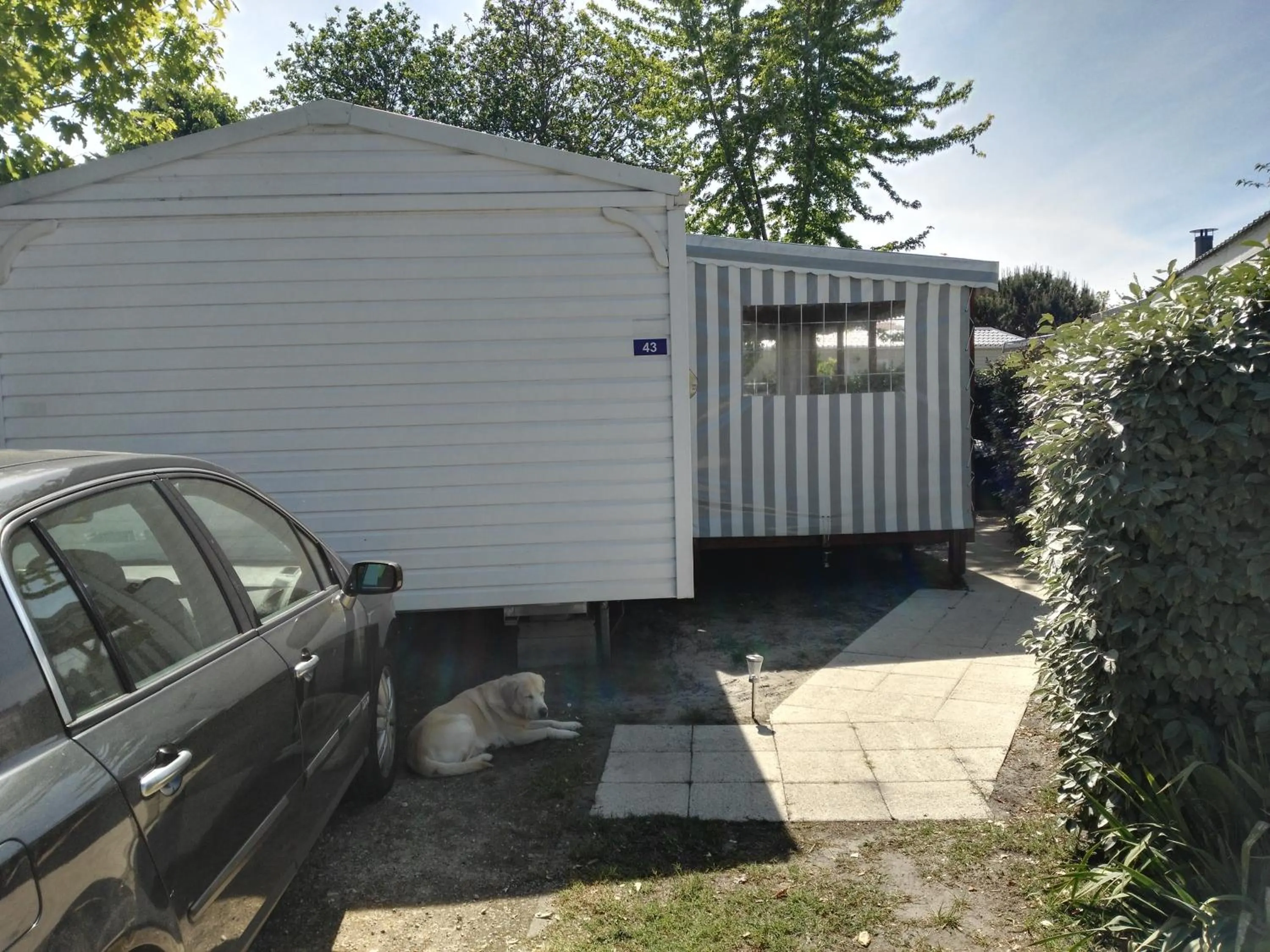 Garden in MOBIL HOME 43 dans Camping 4 Etoiles