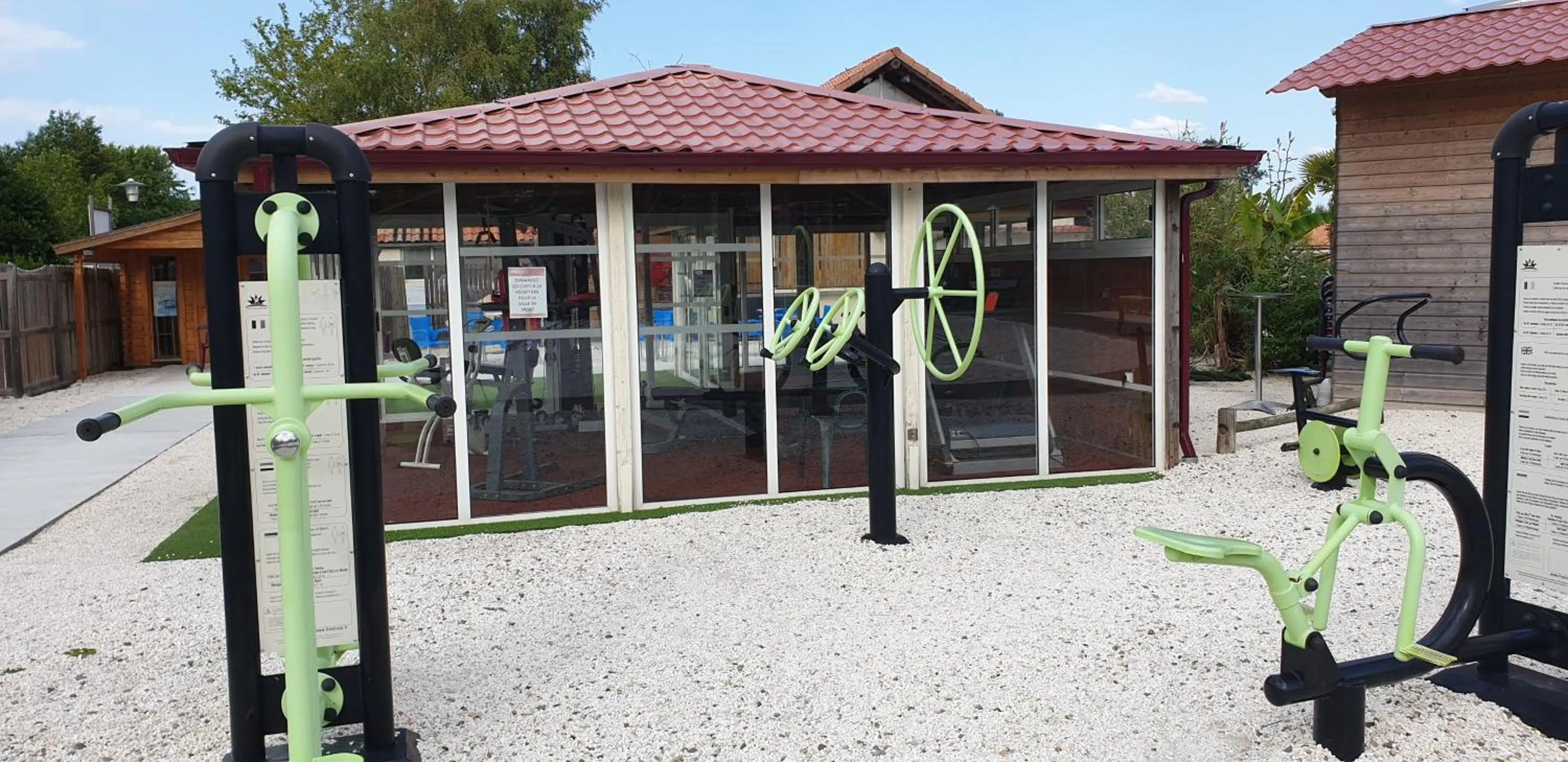 Fitness centre/facilities in MOBIL HOME 43 dans Camping 4 Etoiles