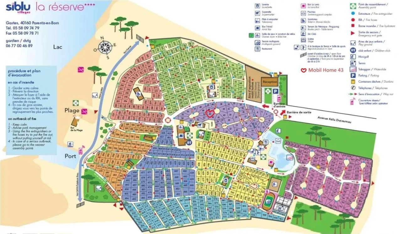 Bird's eye view in MOBIL HOME 43 dans Camping 4 Etoiles