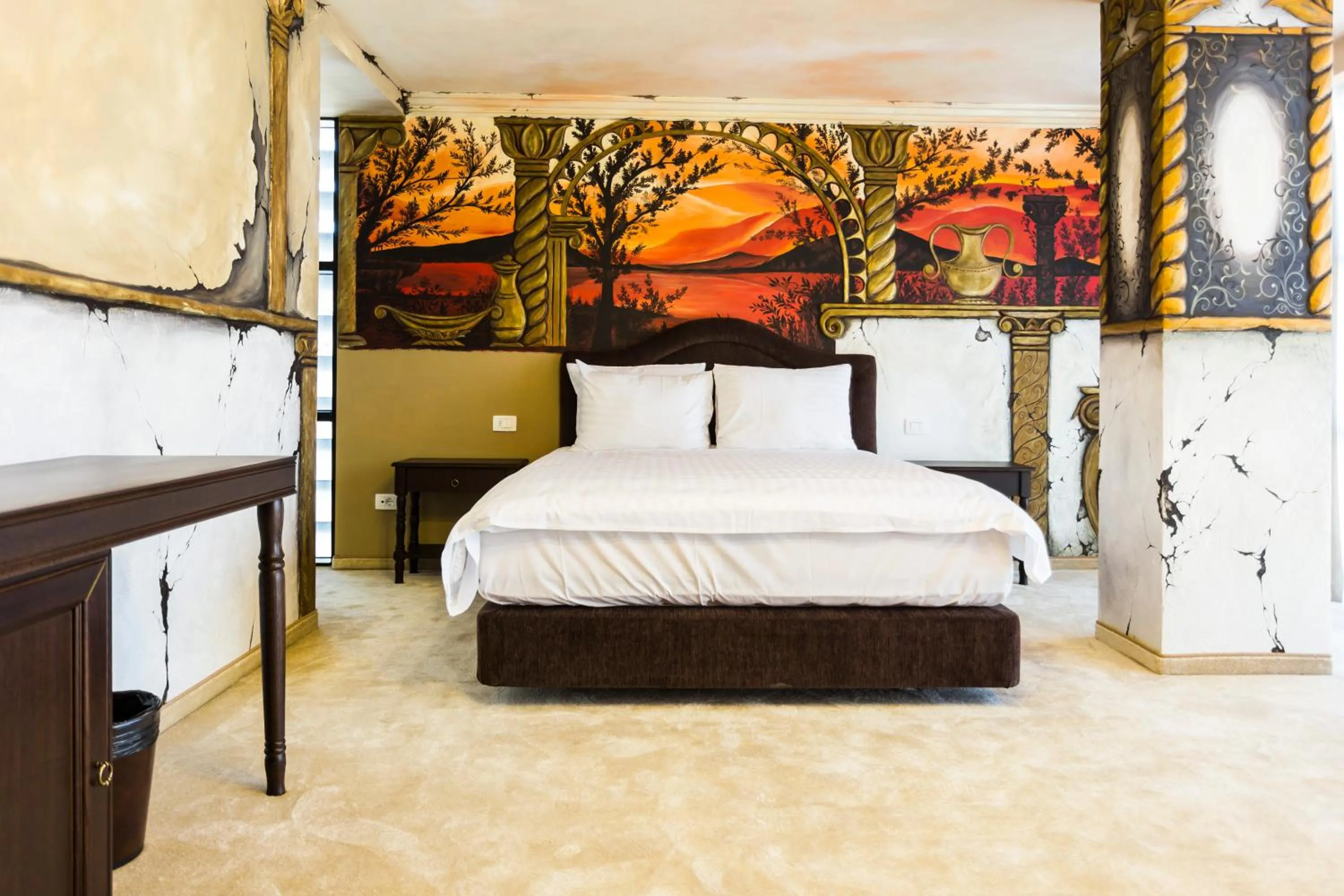 Bed in Ganzo Boutique Hotel