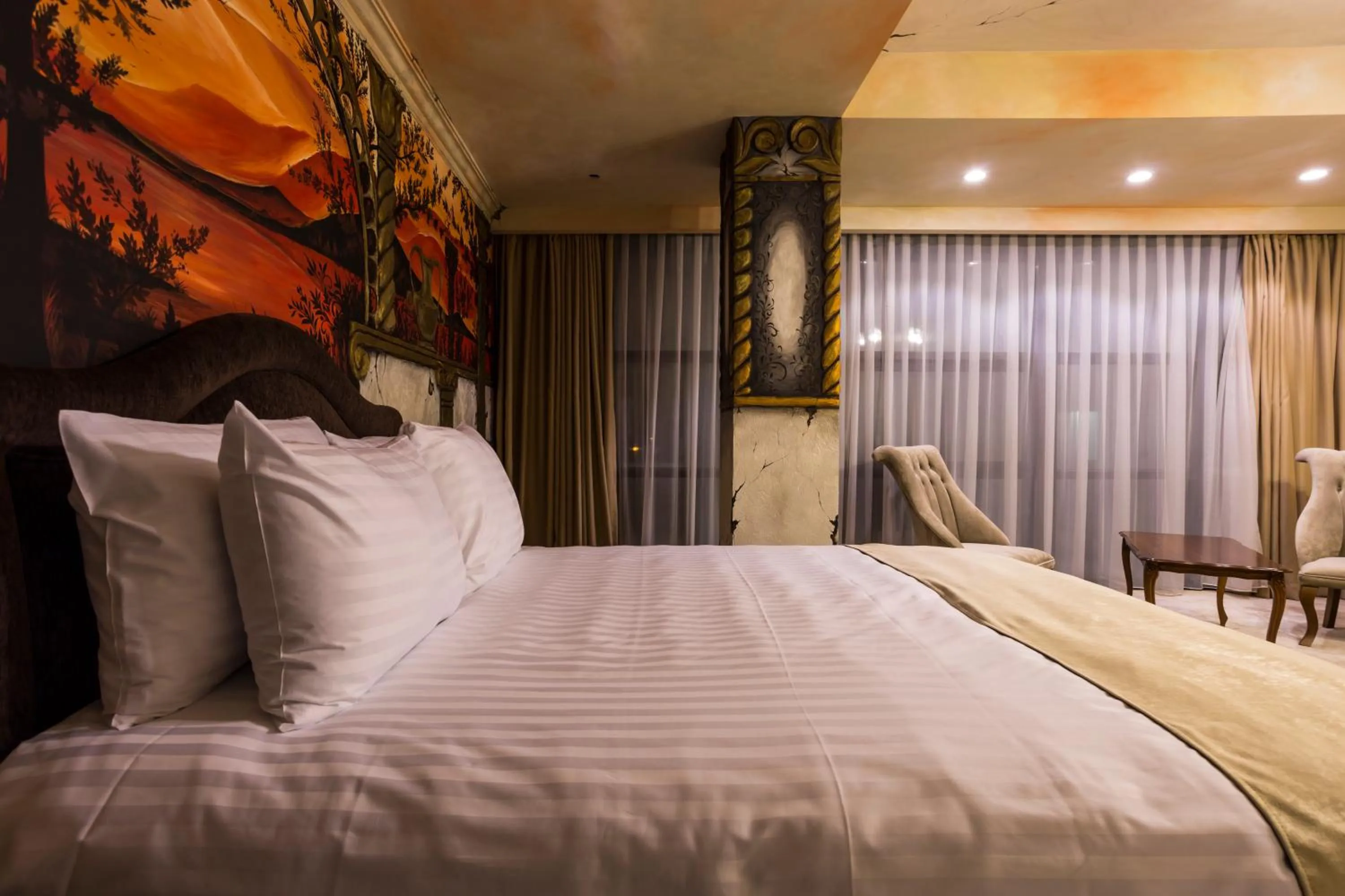 Bed in Ganzo Boutique Hotel